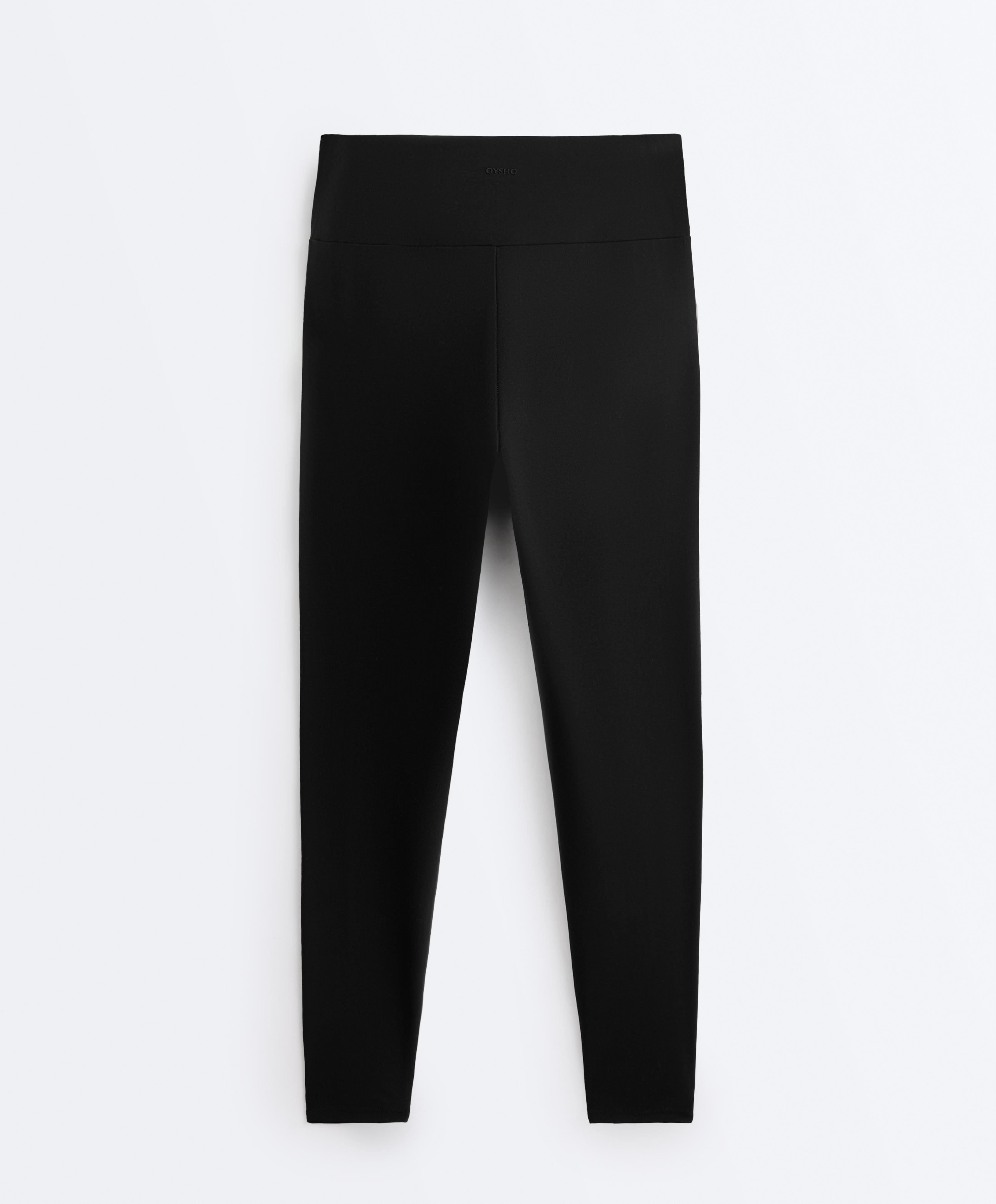 Comfortlux high-waisted ankle-length leggings — BLACK
