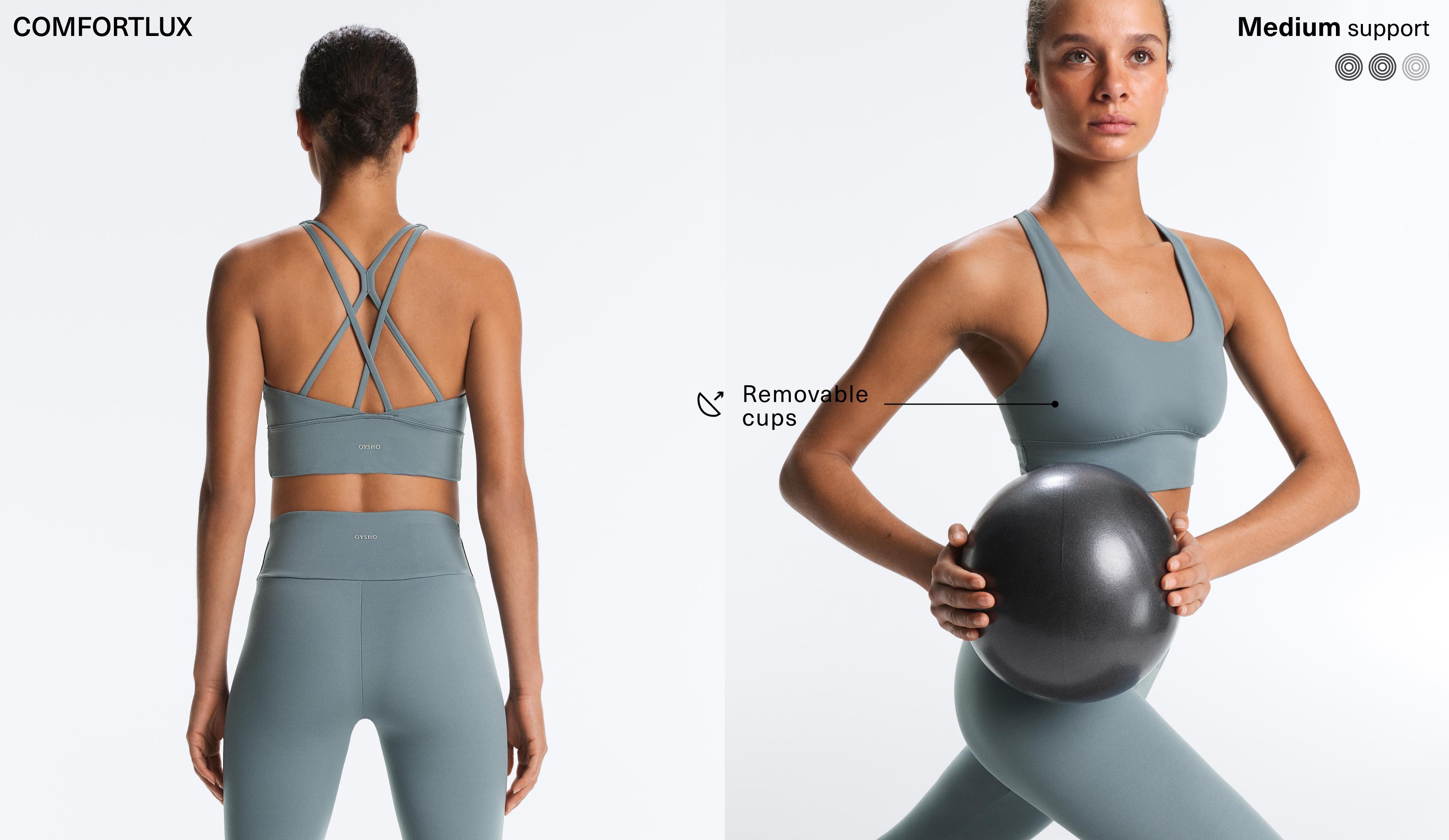 Brassière sport Comfortlux à maintien moyen et bonnets