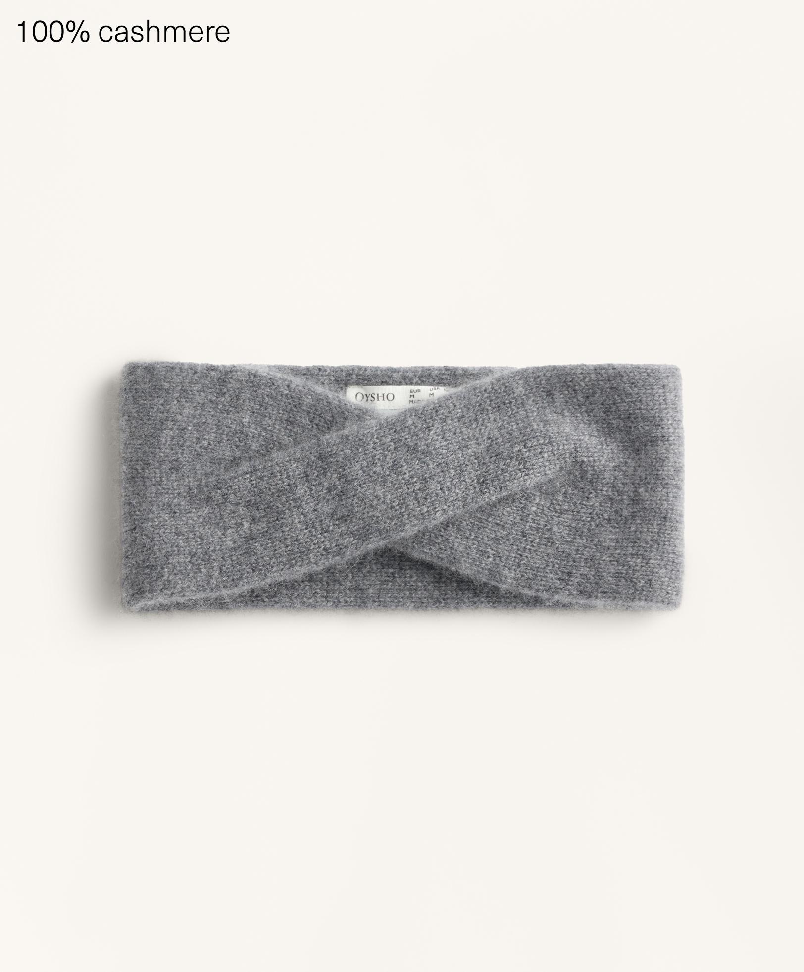 Haarband aus 100 % Kaschmir, 9,5 cm