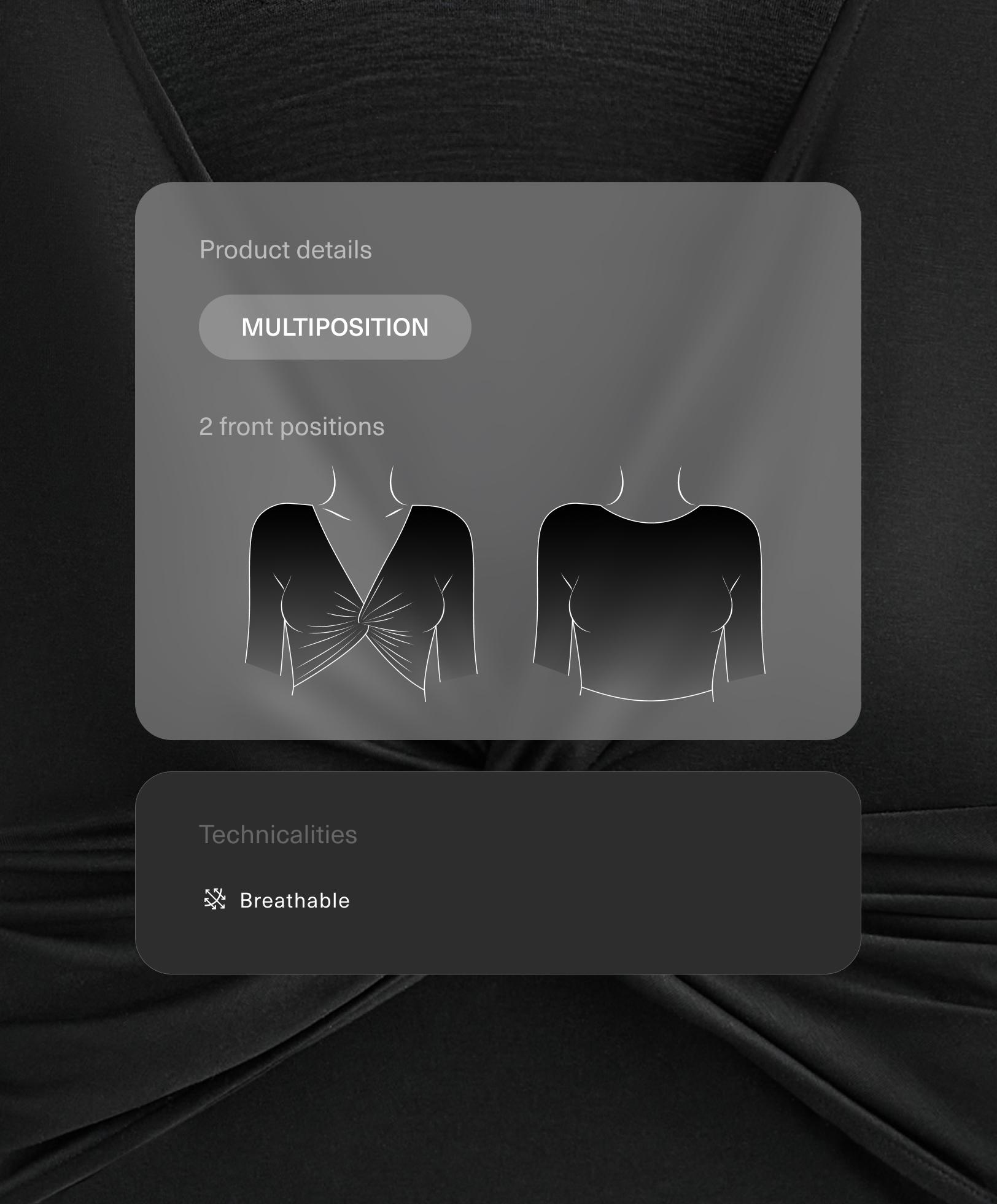 Long-sleeved knotted lyocell blend T-shirt