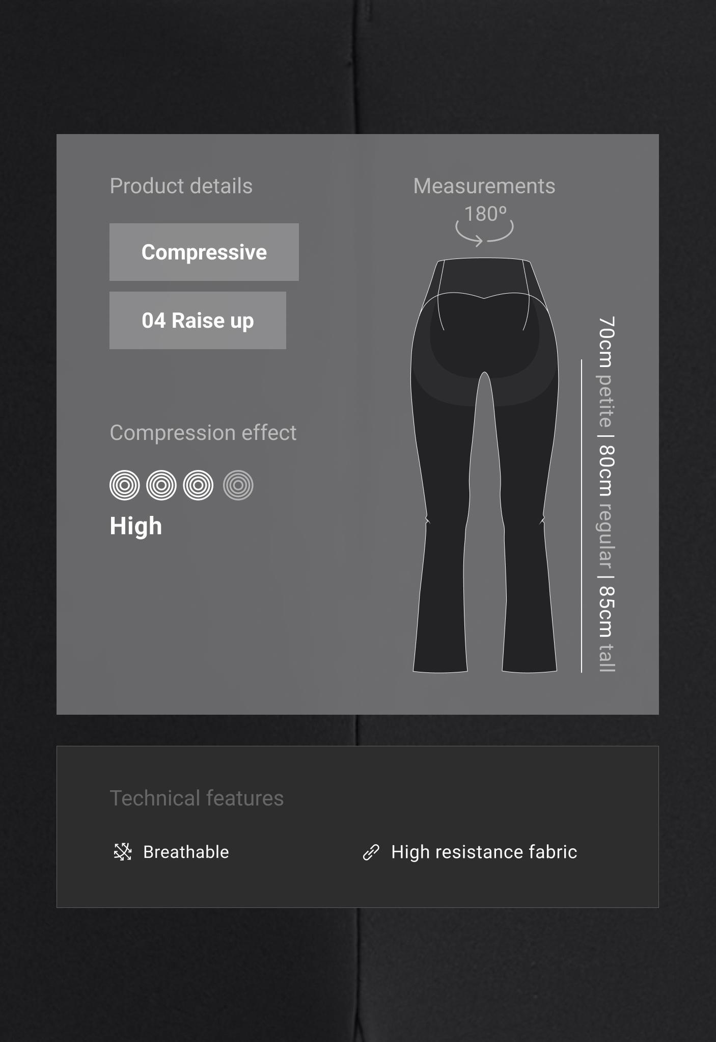 กางเกง flare Compressive raise up กางเกง flare Compressive raise up