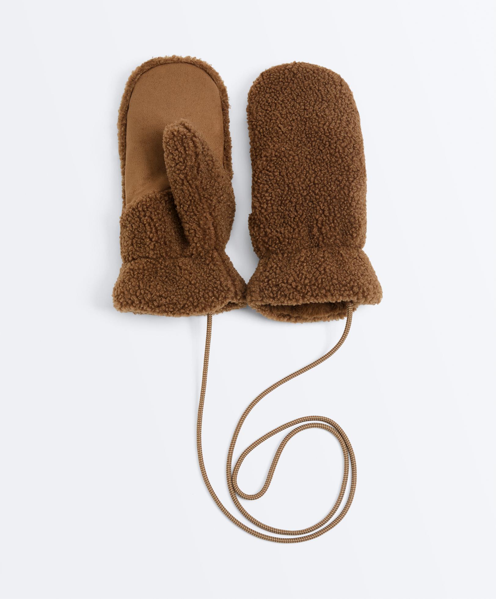 قفازات بفرو الغنم الاصطناعي مع رباط - تنزيلات قفازات بفرو الغنم الاصطناعي مع رباط - تنزيلات