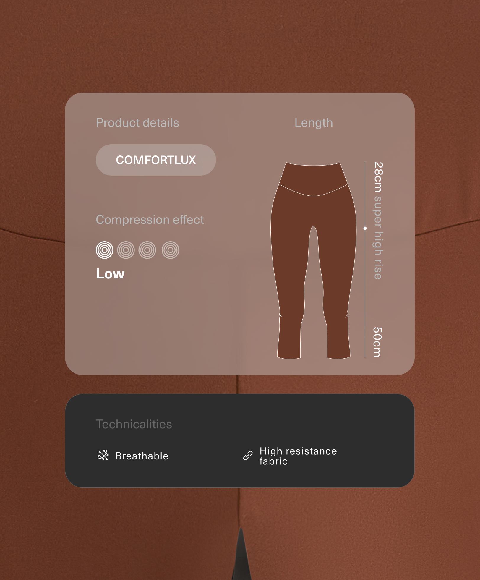 ليغينغ كابري بخصر عالٍ جداً Comfortlux 50 سم ليغينغ كابري بخصر عالٍ جداً Comfortlux 50 سم