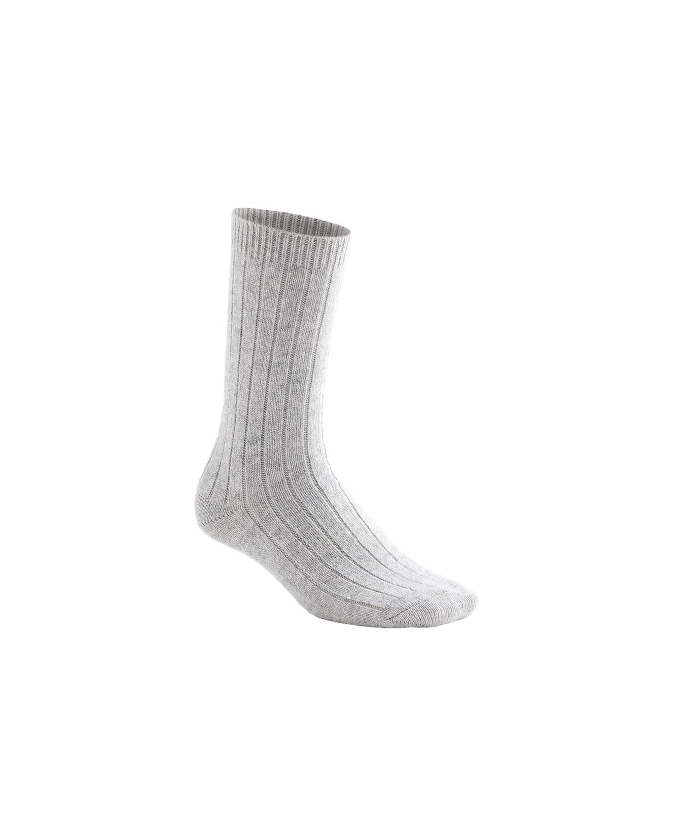 75% cashmere socks — DARK-GREY MELANGE