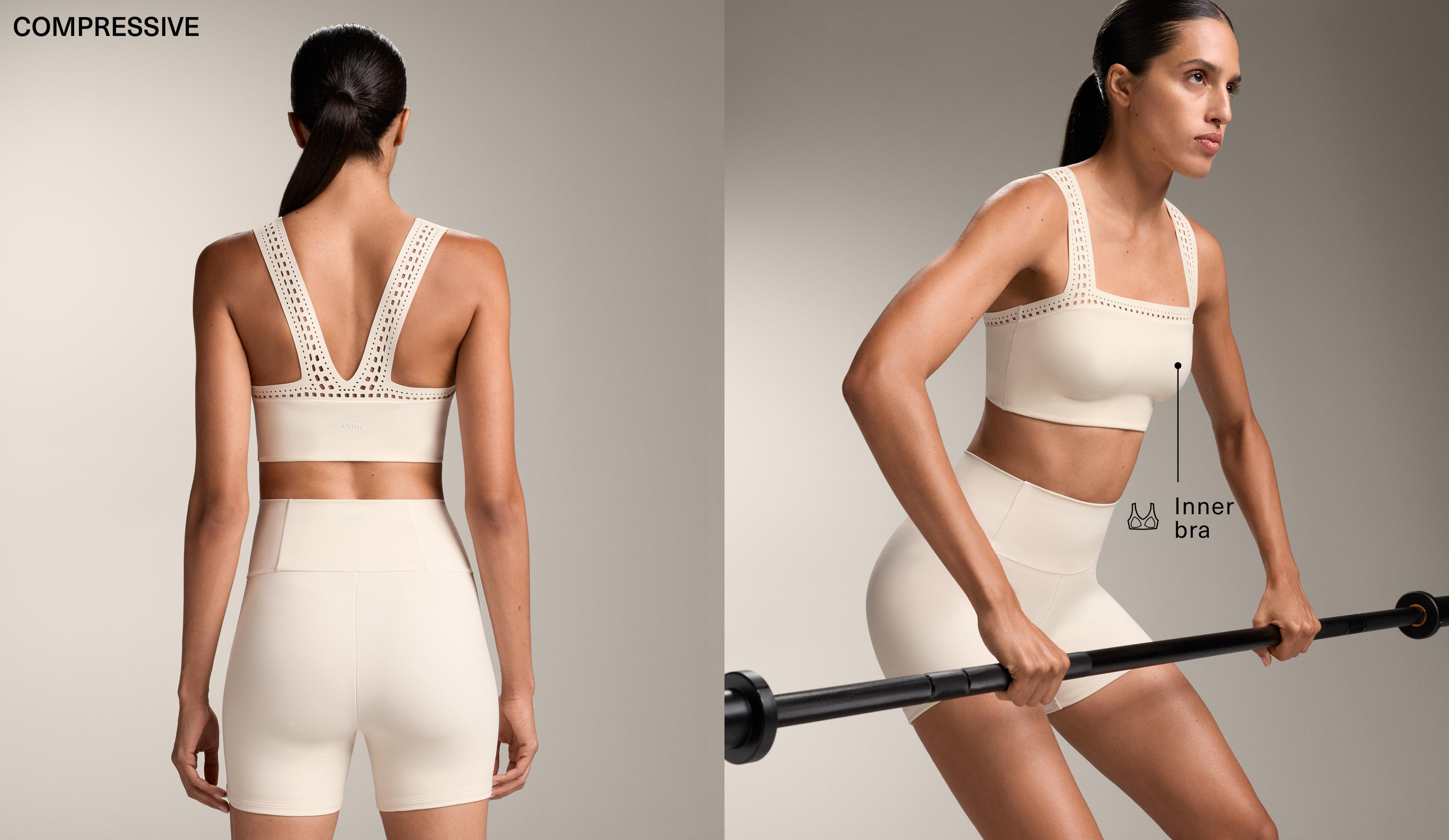 Compressive tanktop met perforatie
