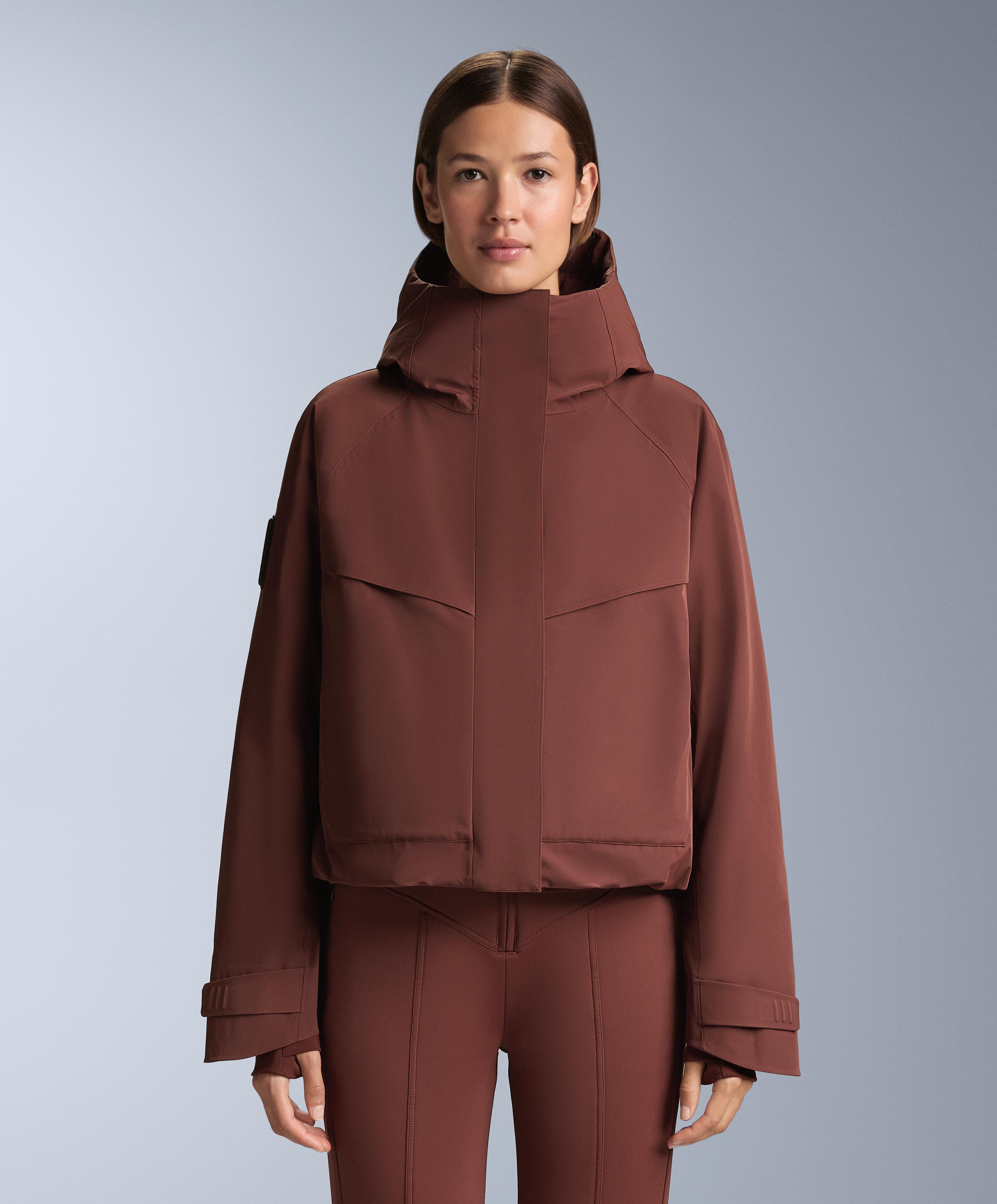 Primaloft® Feel the Performance TM SKI waterproof jacket with pockets — TERRACOTTA