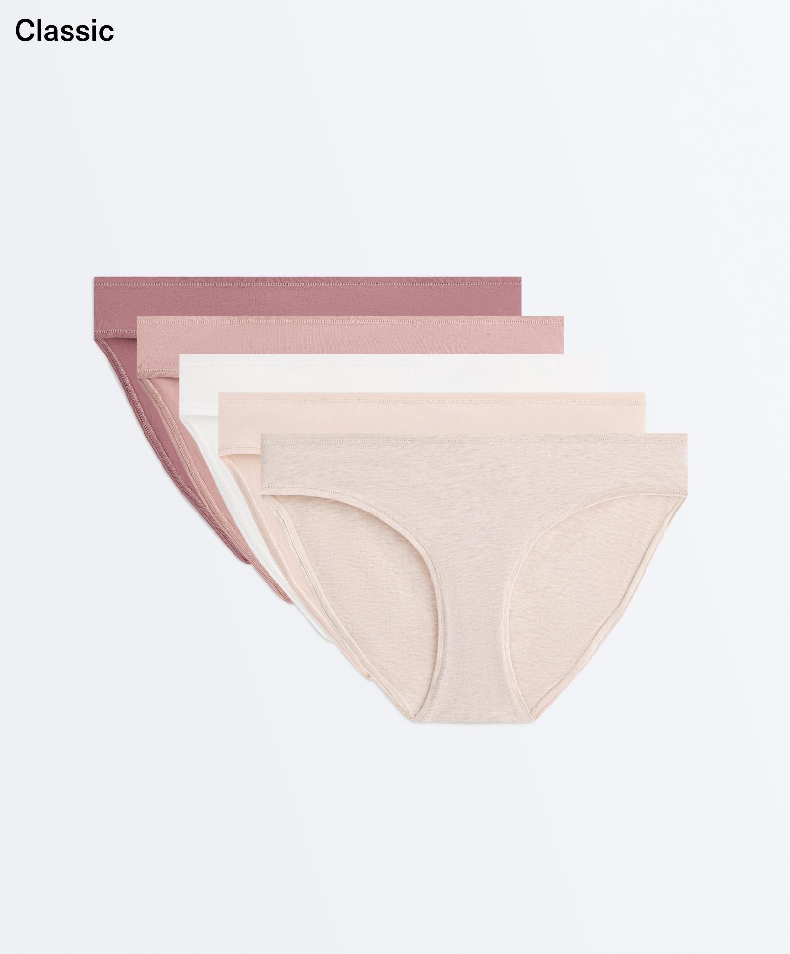 5 cotton blend classic briefs — PASTEL PINK
