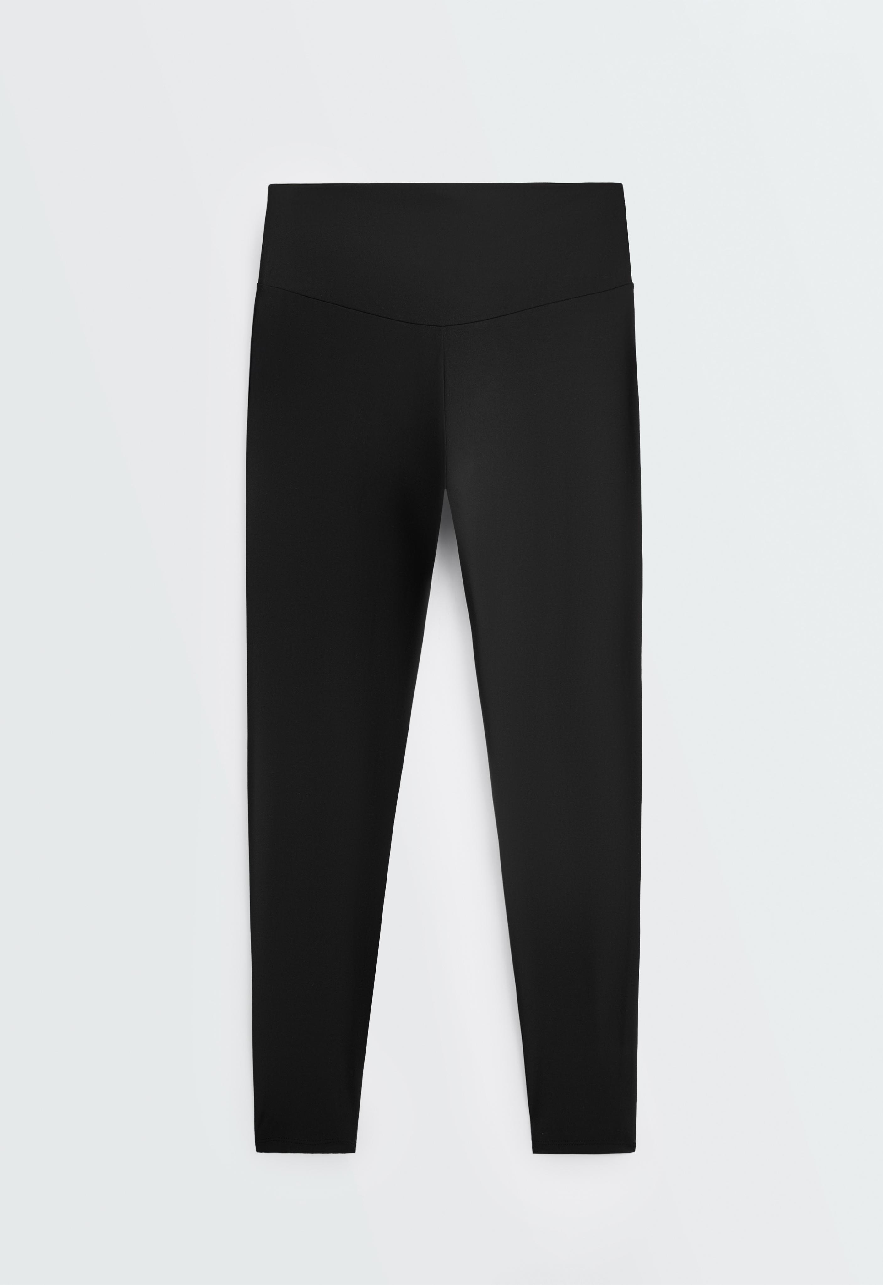 Comfortlux super high-rise ankle-length leggings — BLACK