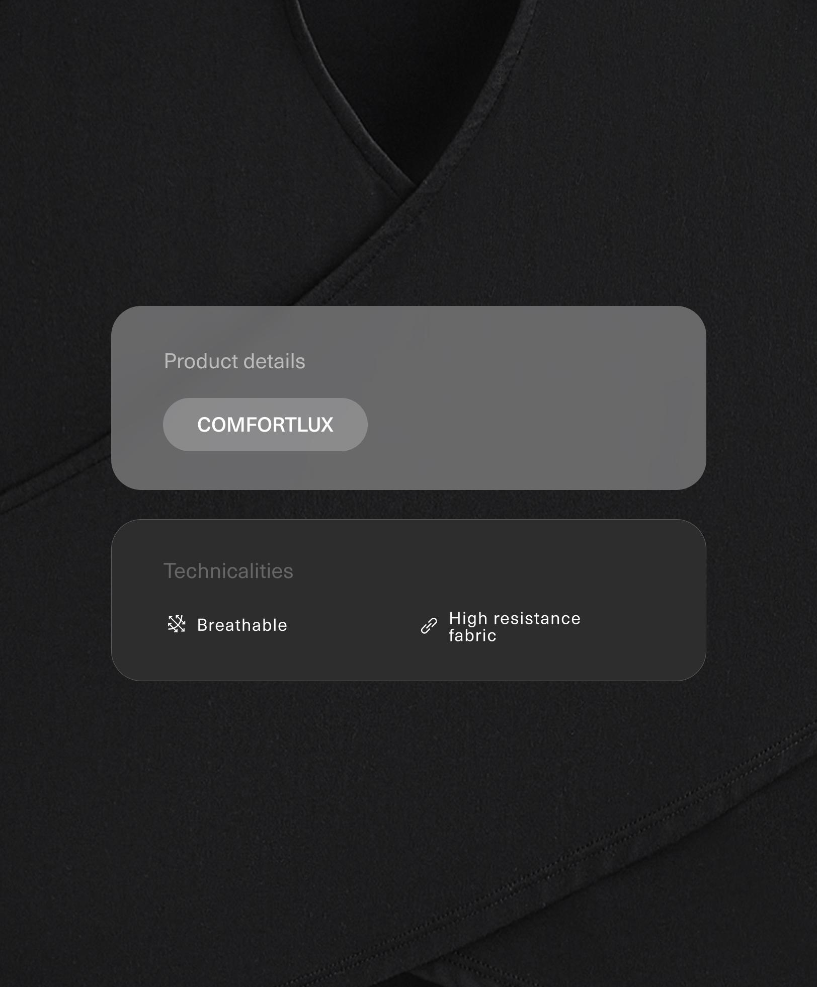 Comfortlux çapraz sırtlı tişört