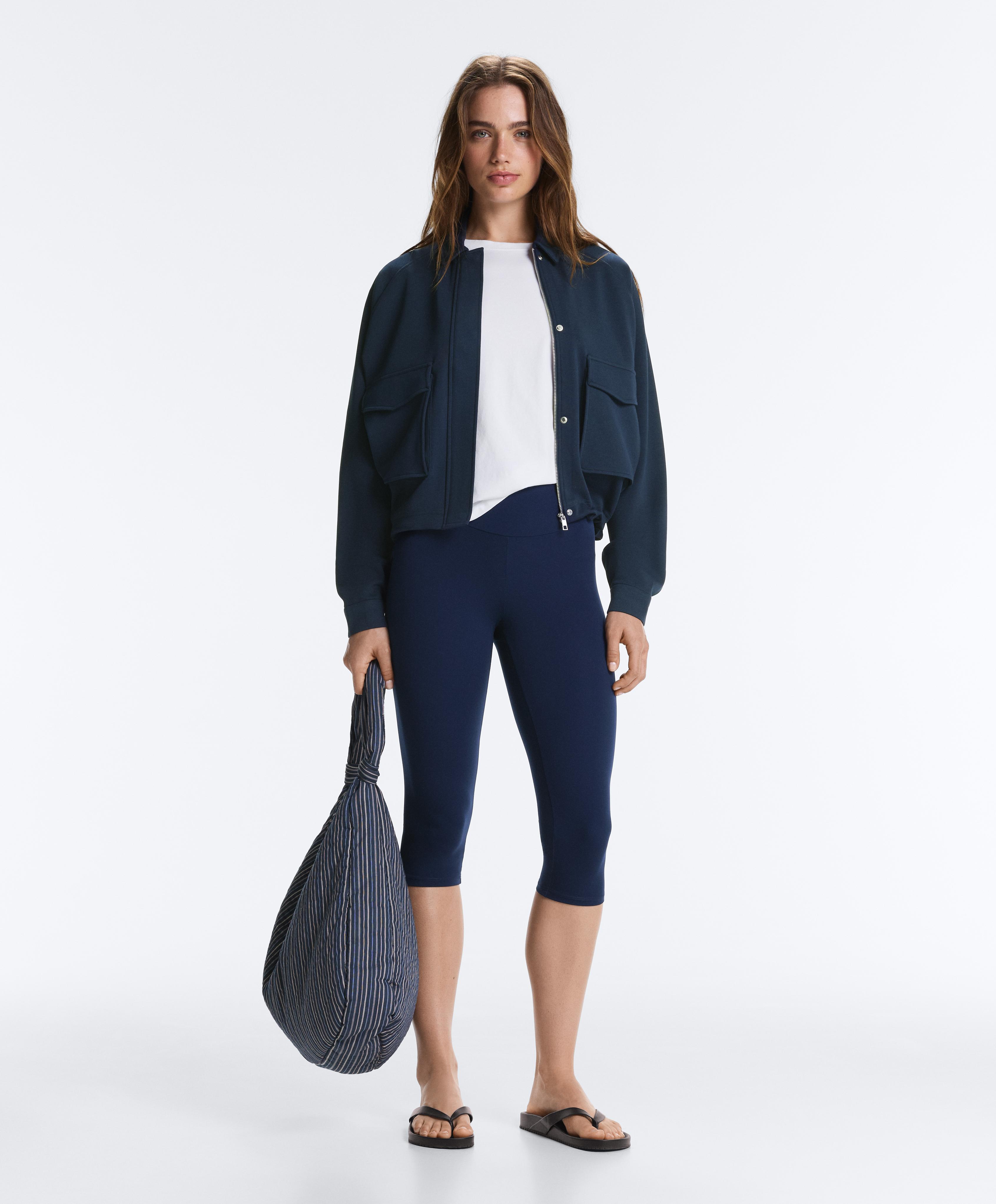 Piqué cotton V-neck raglan sleeve jacket Piqué cotton V-neck raglan sleeve jacket