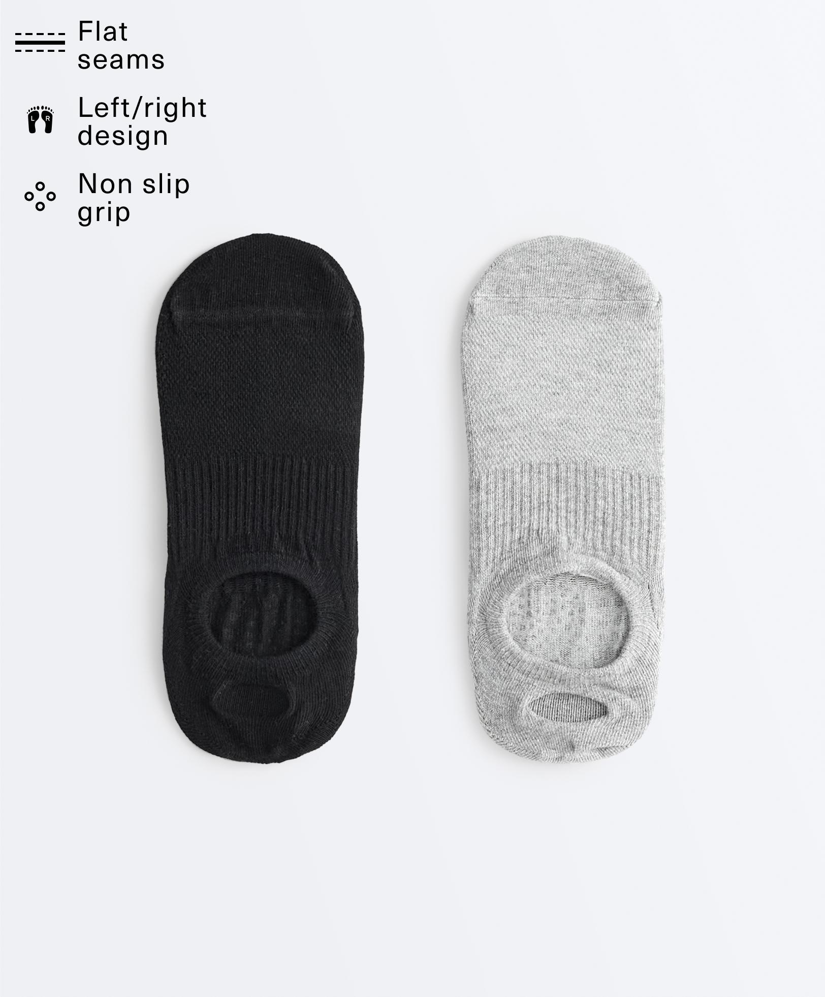 2 pares de calcetines yoga y pilates mezcla algodón