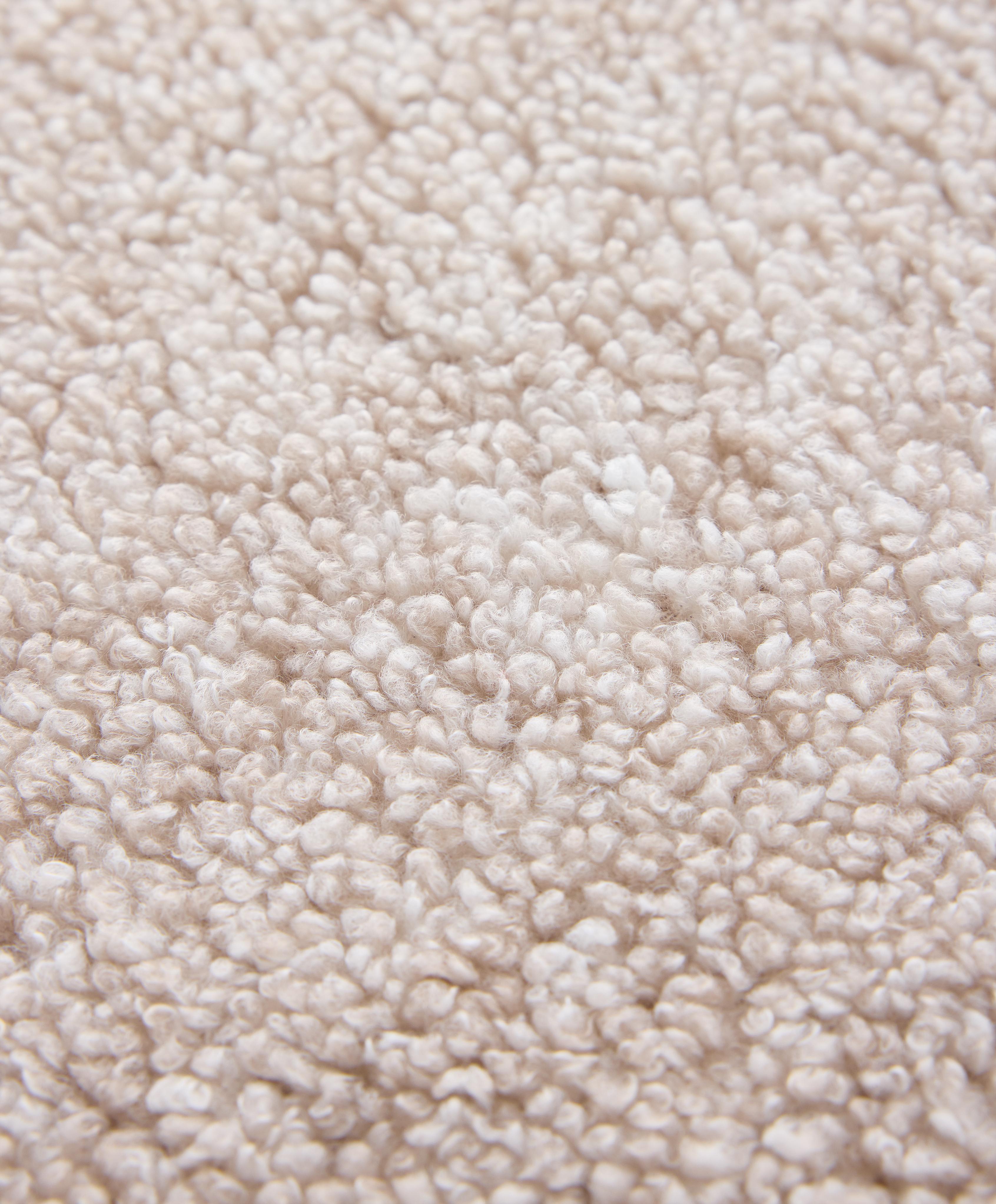 Sweatshirt aus Lammfellimitat mit Fronttasche Sweatshirt aus Lammfellimitat mit Fronttasche