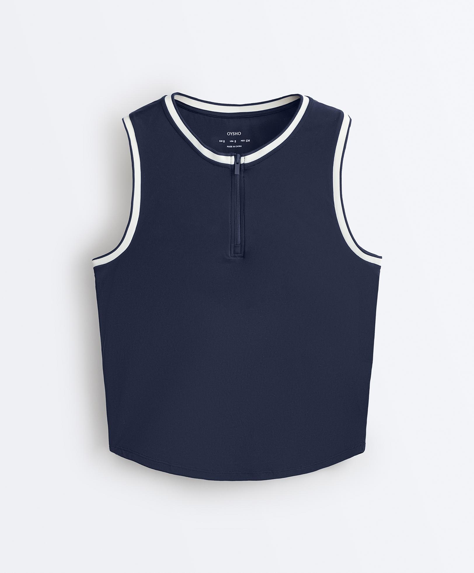 Sleeveless top — NAVY BLUE