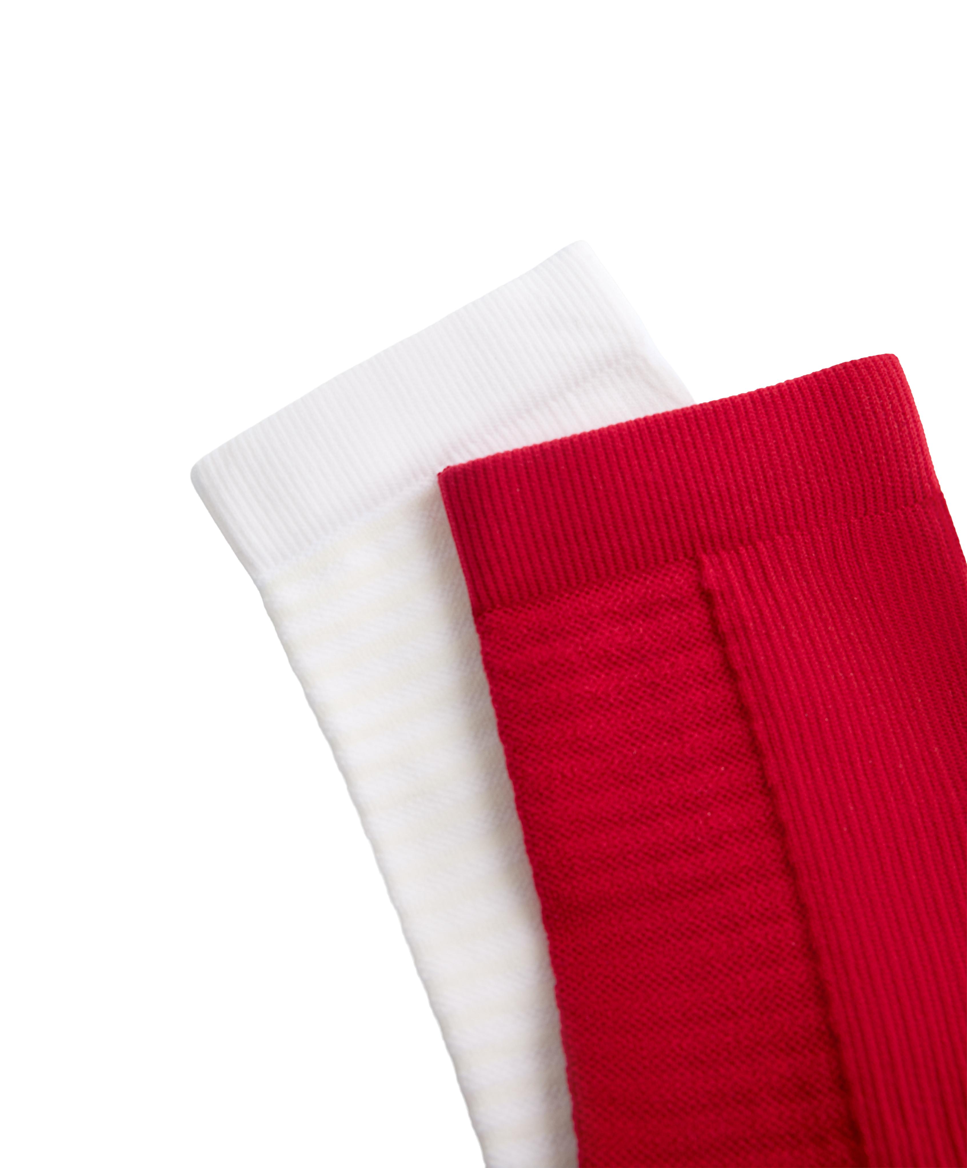 2 pairs of classic polyamide blend sports socks — STRONG RED