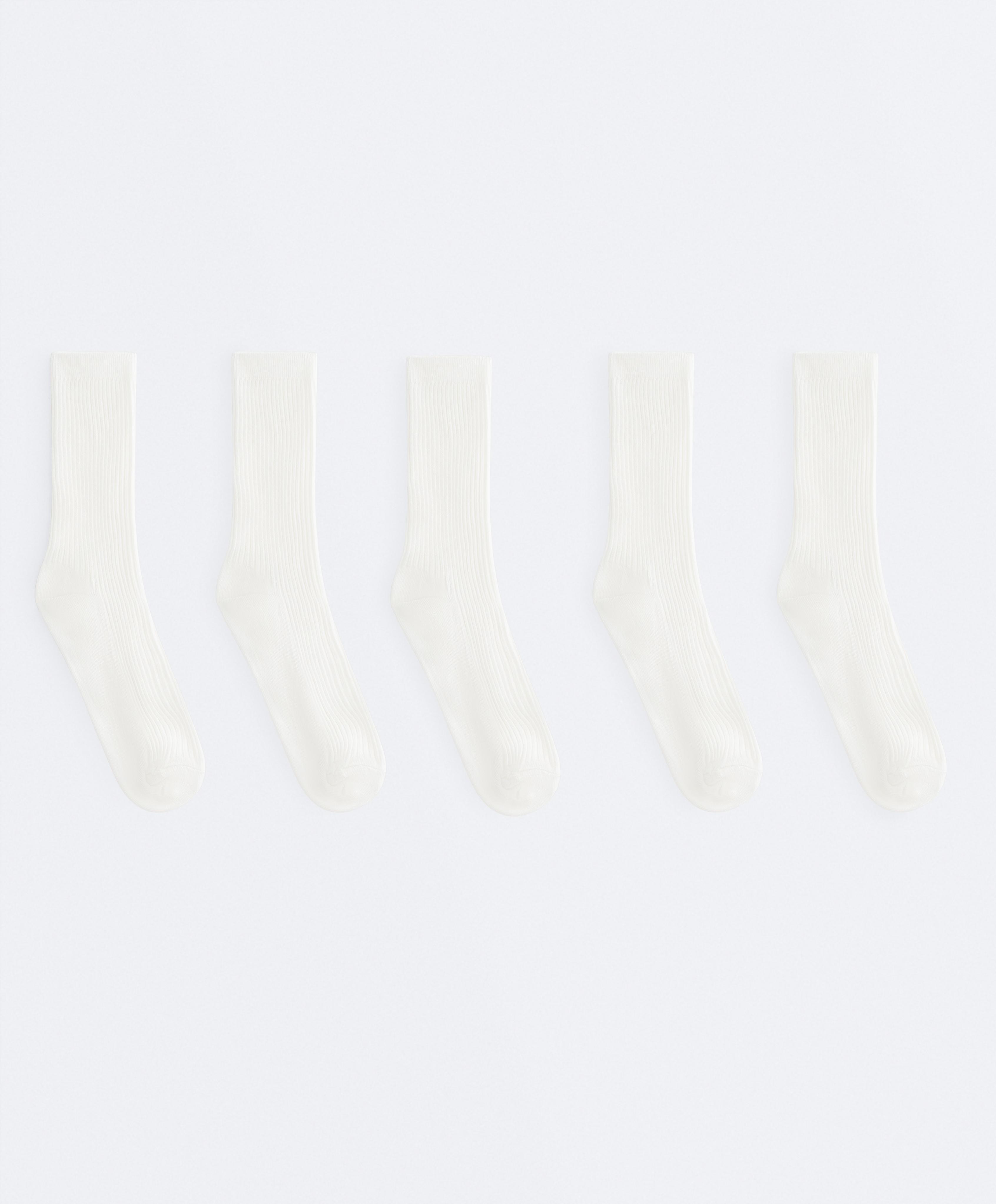 5 parells de mitjons clàssics de barreja de cotó 5 parells de mitjons clàssics de barreja de cotó
