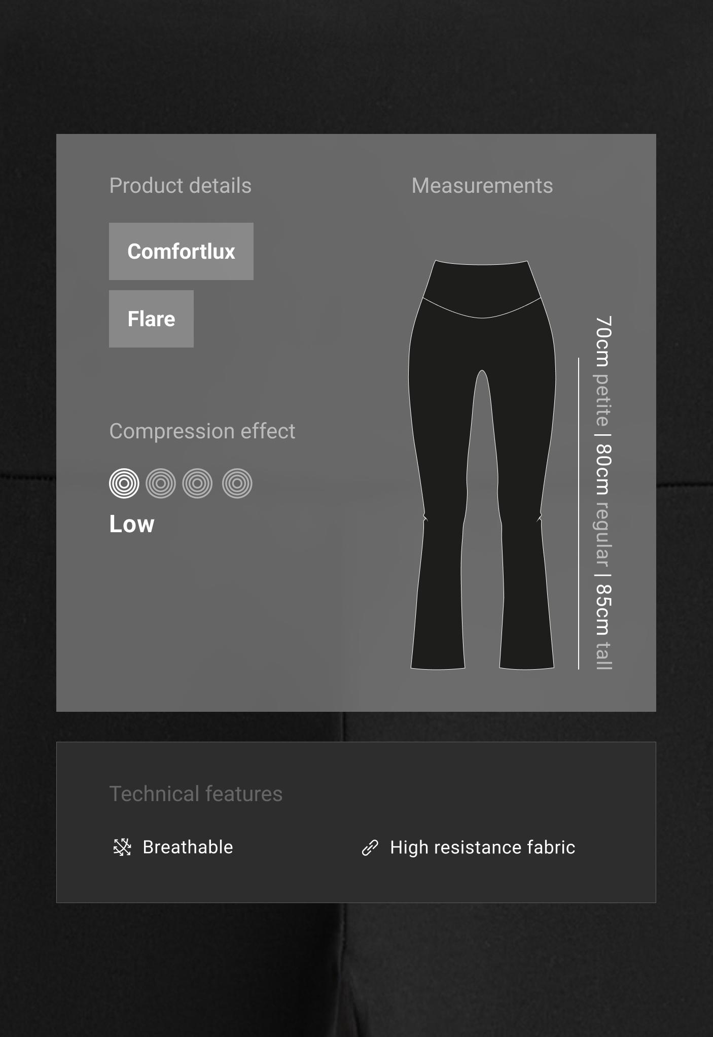 Штани flare Comfortlux з високою талією Штани flare Comfortlux з високою талією