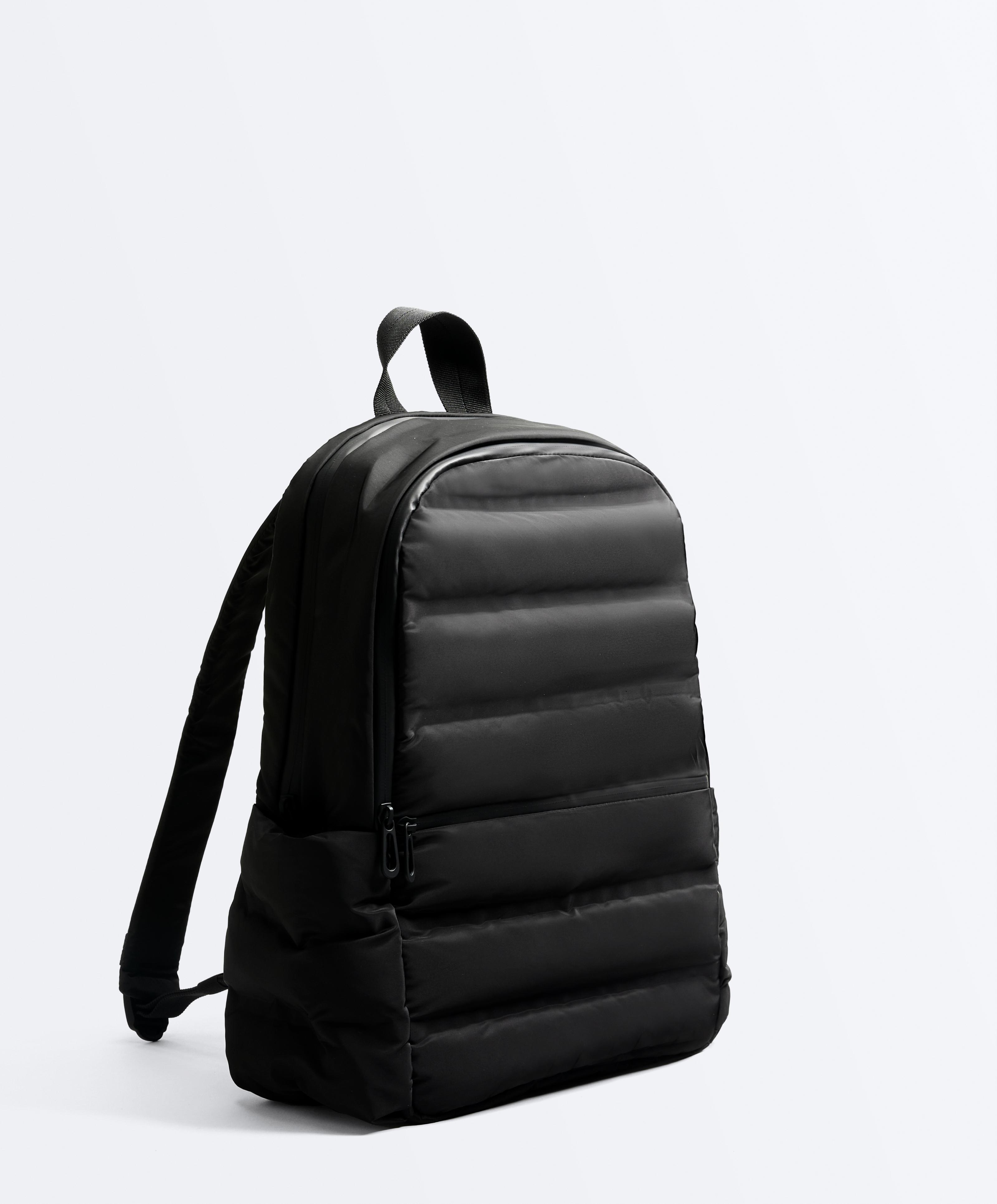 Padded backpack — BLACK
