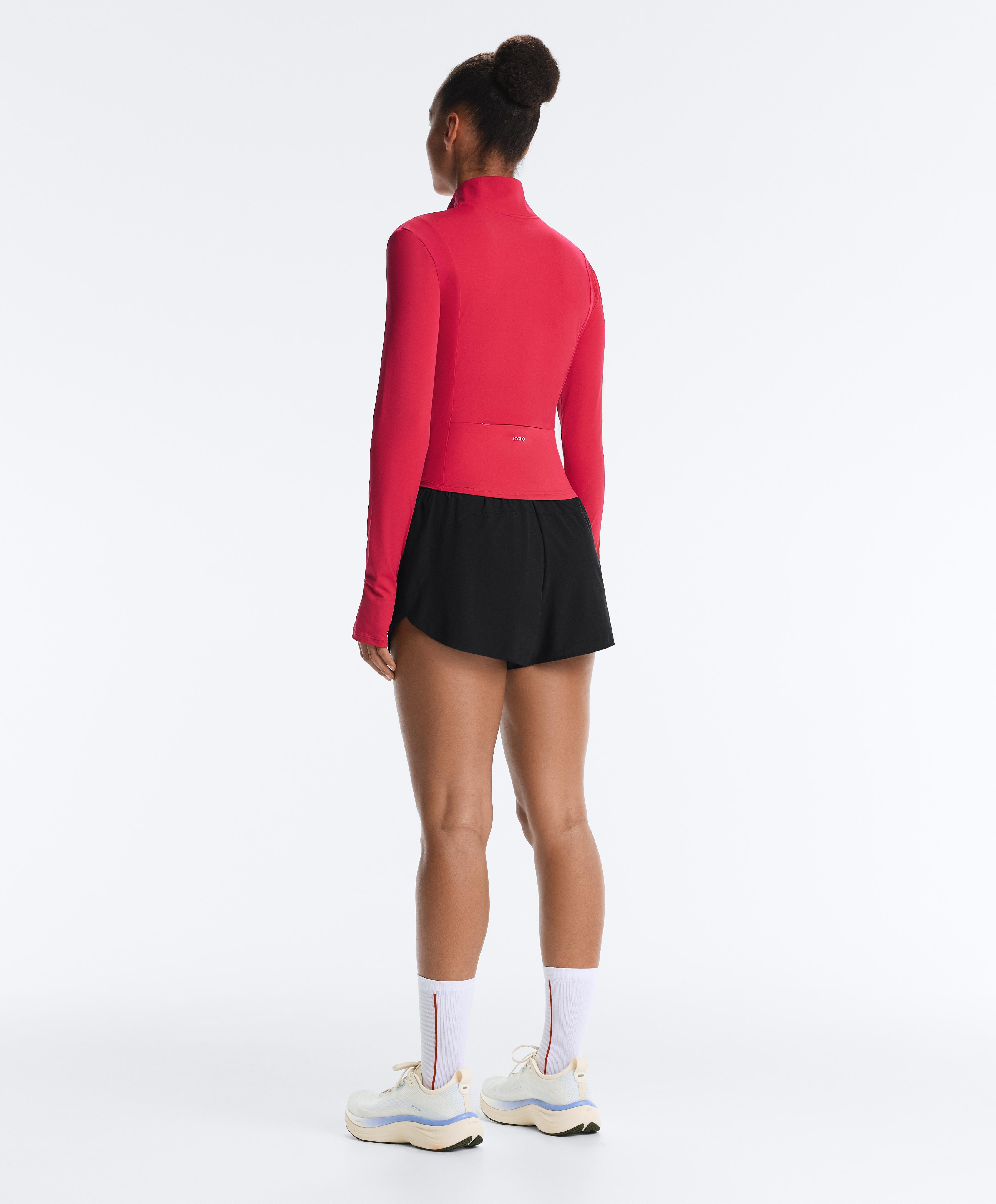 Short Light Touch technical jacket — RED