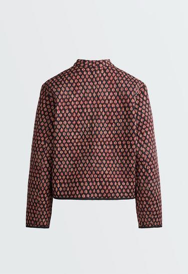 100% cotton quilted mandarin collar jacket — MAROON 7
