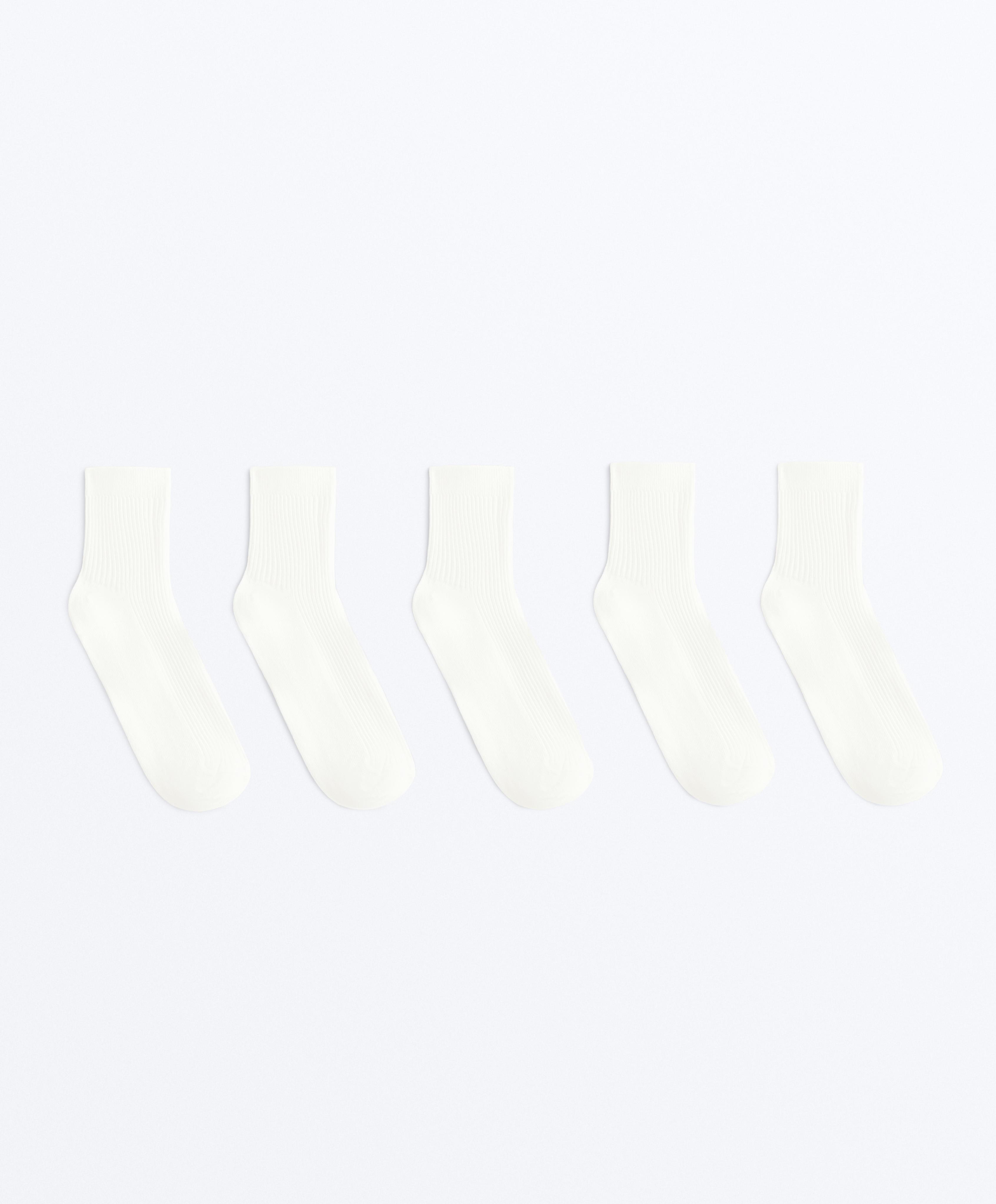 5 pairs of quarter length mixed cotton socks 5 pairs of quarter length mixed cotton socks