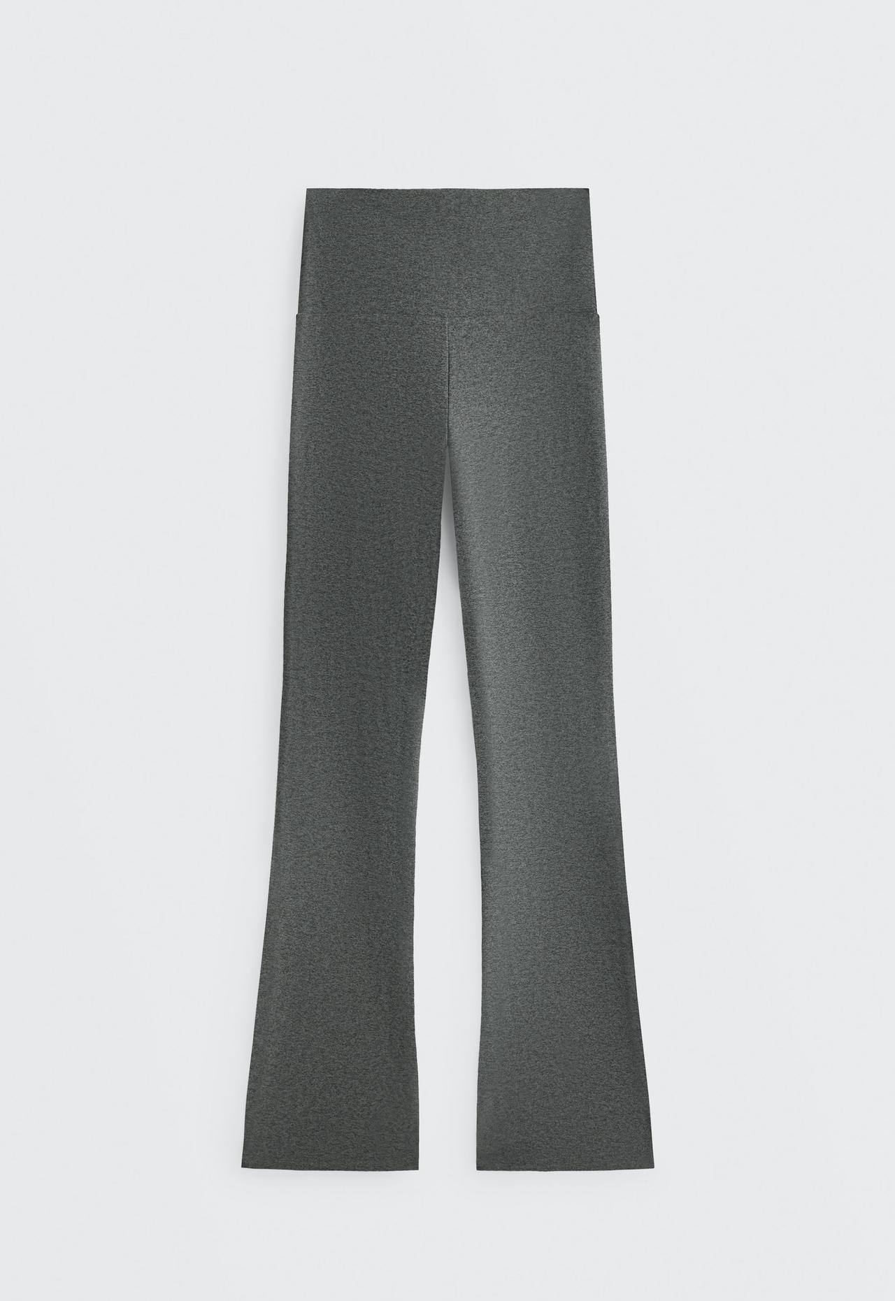 High-rise Comfortlux flare trousers — DARK GREY MELANGE
