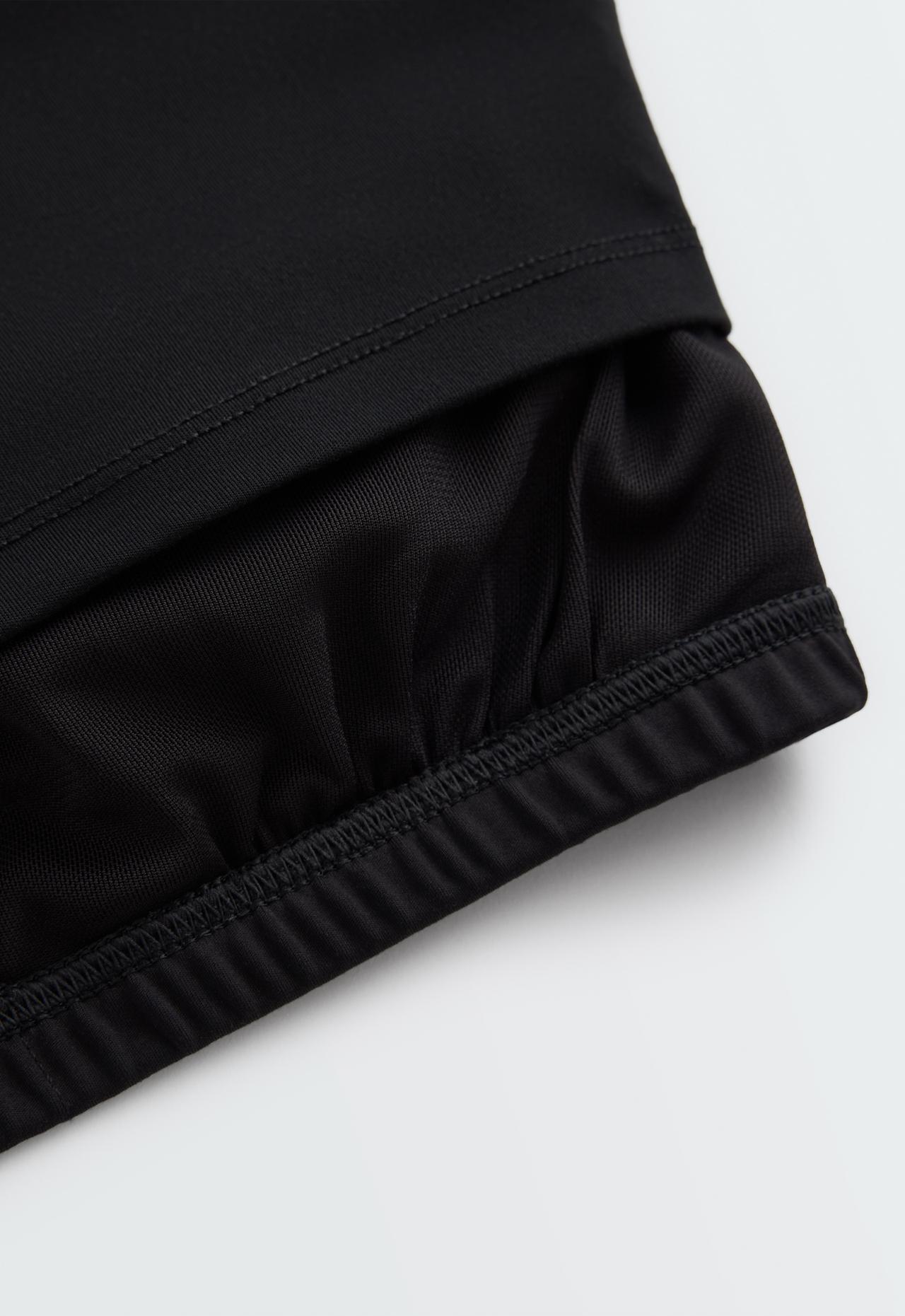 Comfortlux strap tank top with cups — BLACK