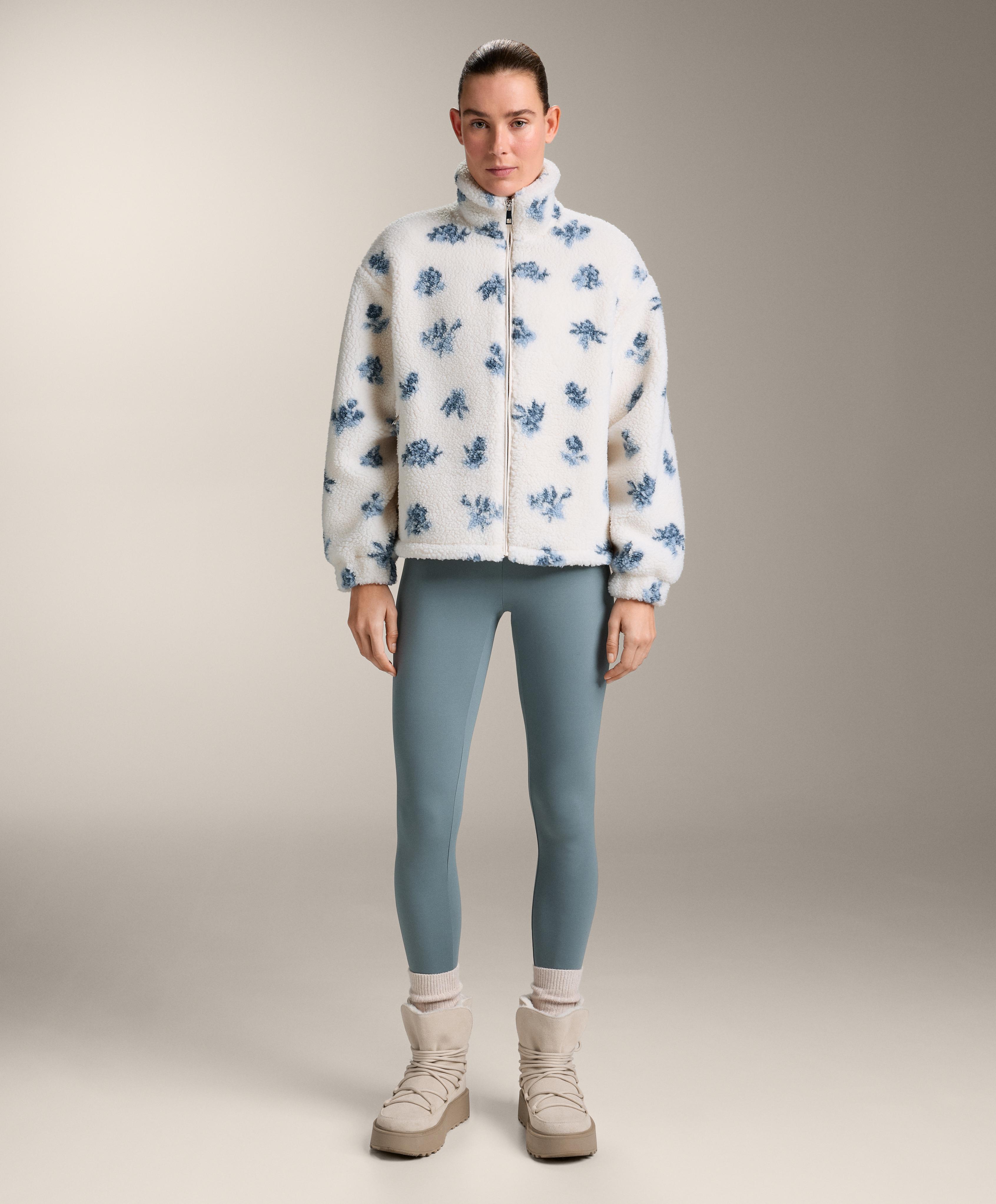 Chaqueta borreguillo flores