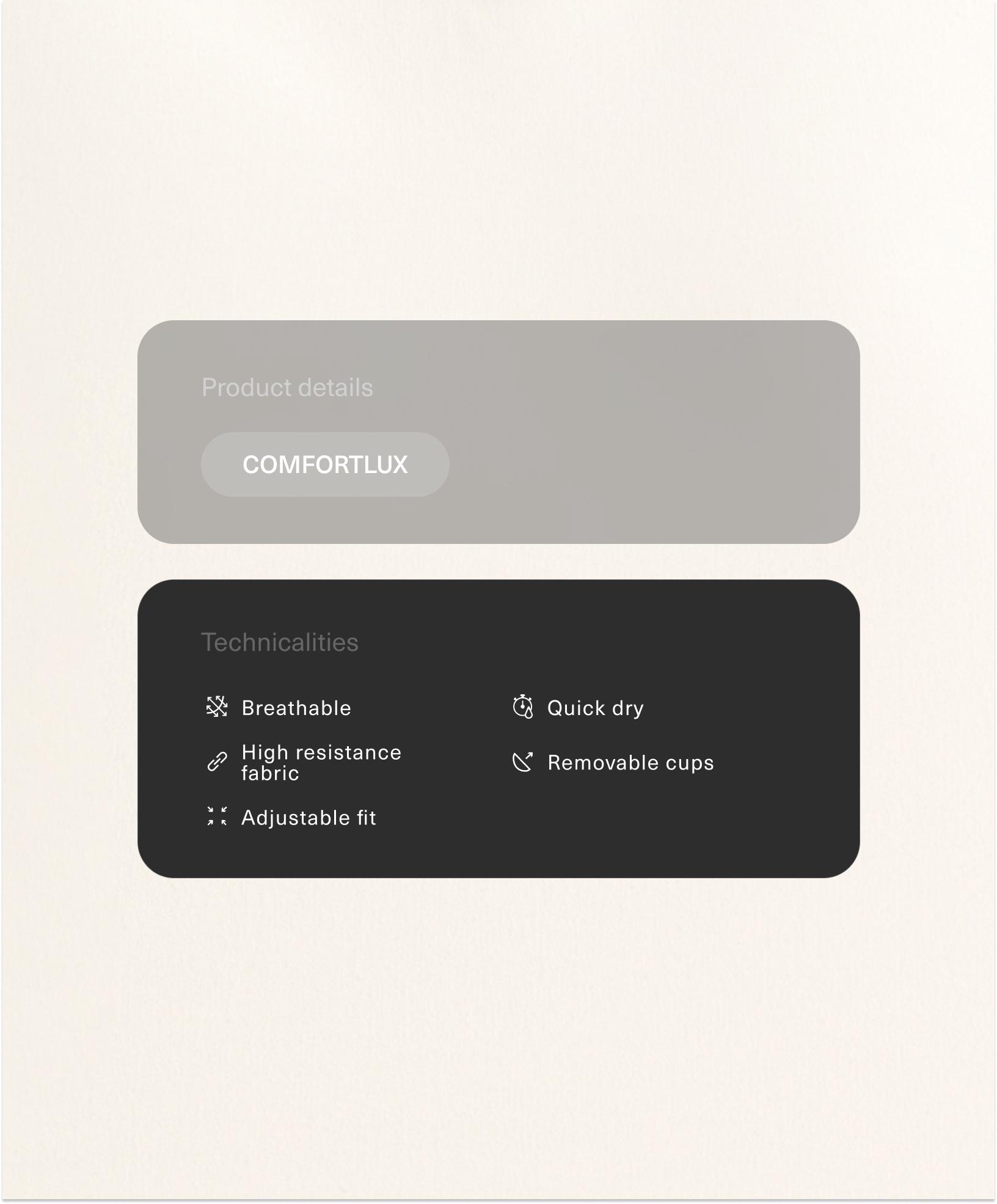 تانك توب Comfortlux بحمالات قابلة للضبط تانك توب Comfortlux بحمالات قابلة للضبط