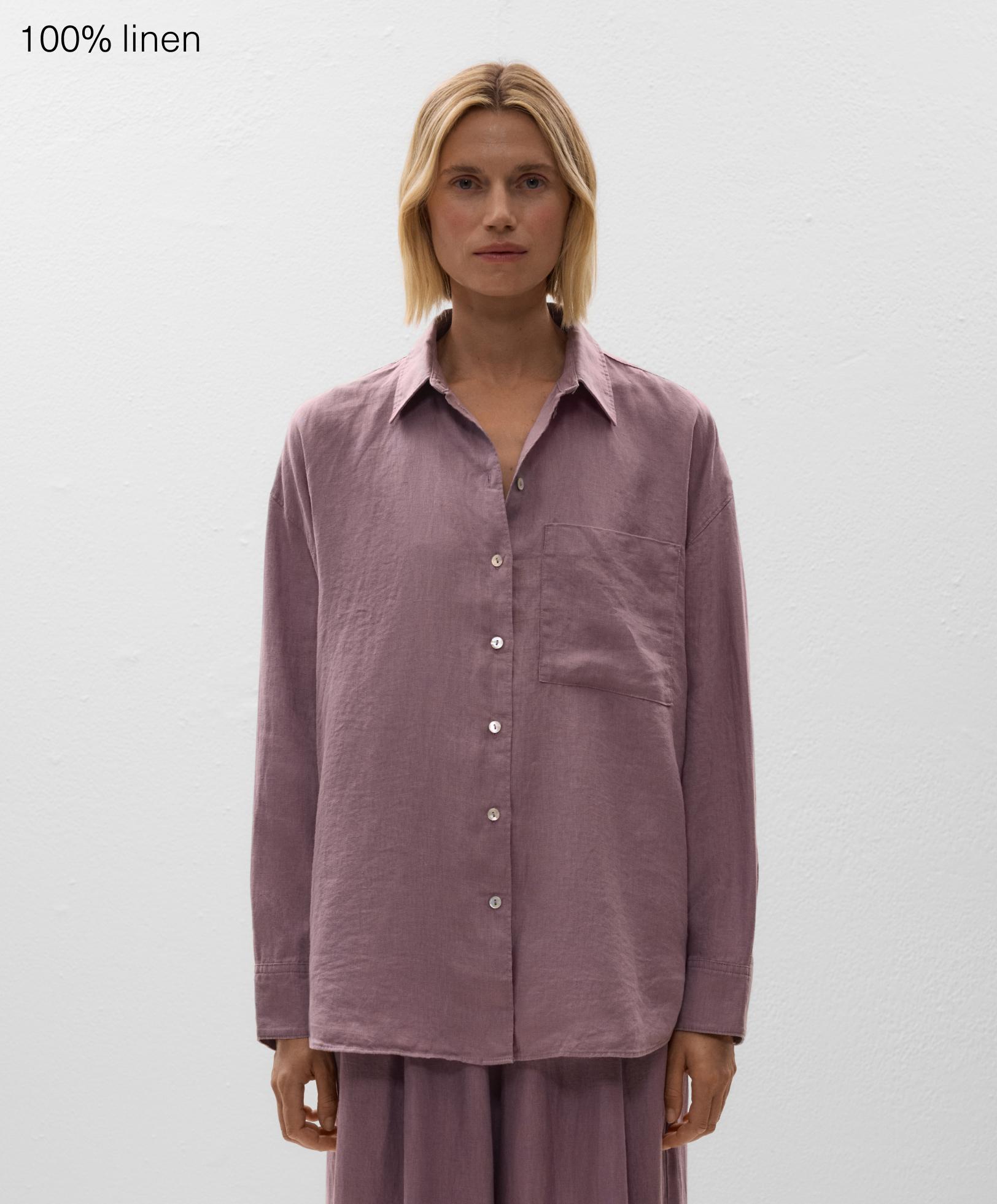 100% linen relaxed shirt