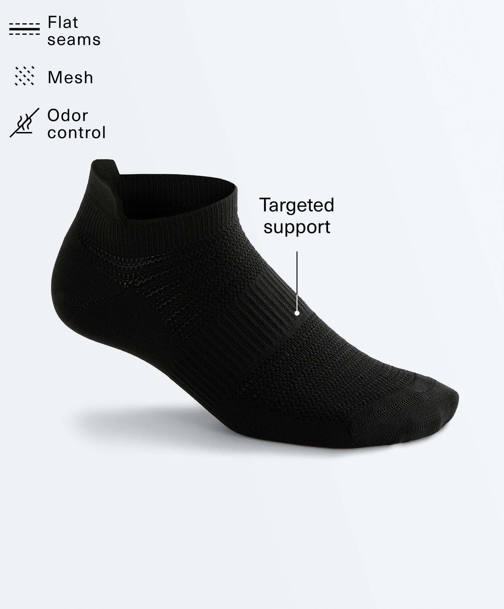 3 paires de chaussettes sneaker avec languette en mélange de polyamide