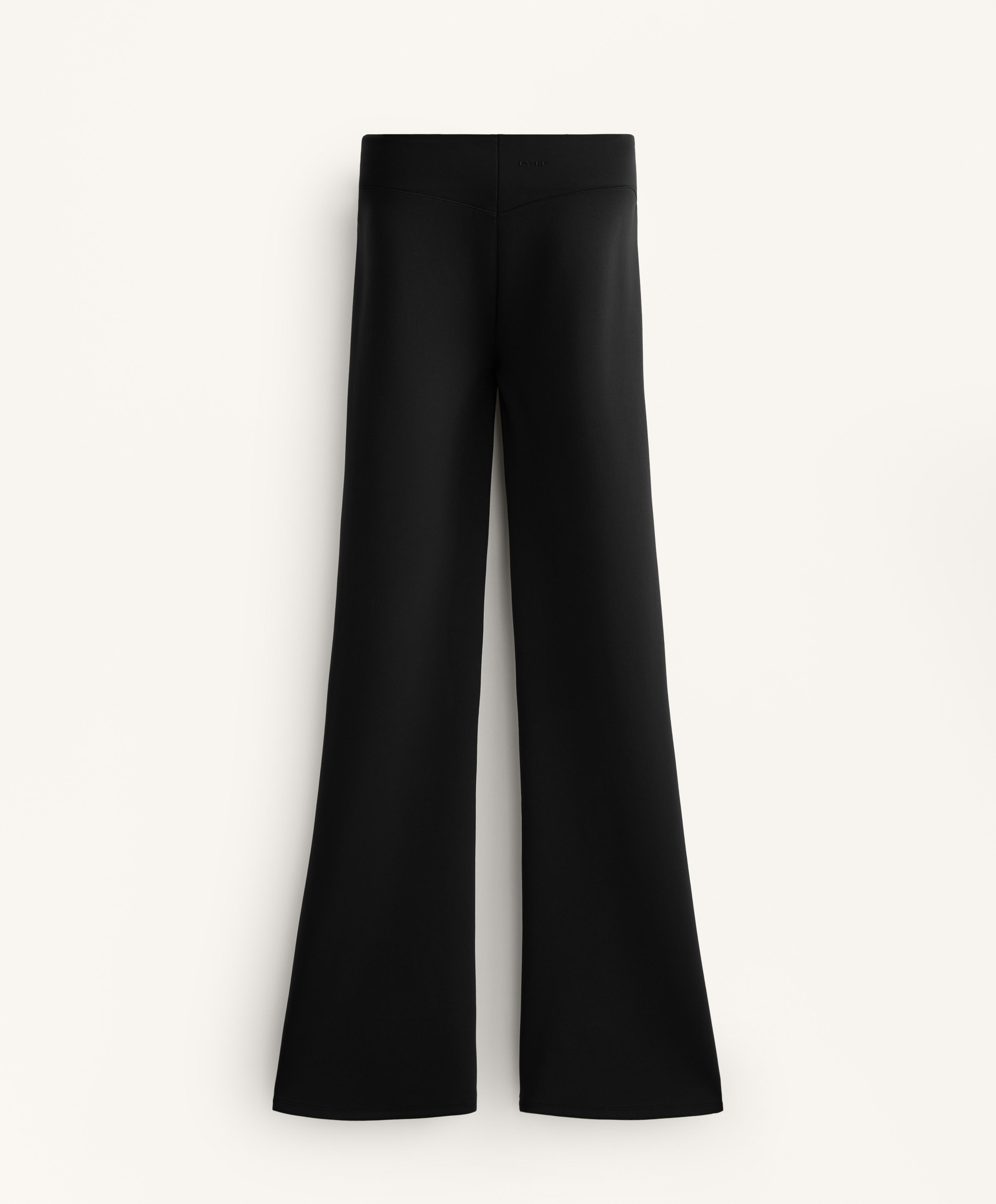 Pantalon flare taille haute effet néoprène Pantalon flare taille haute effet néoprène