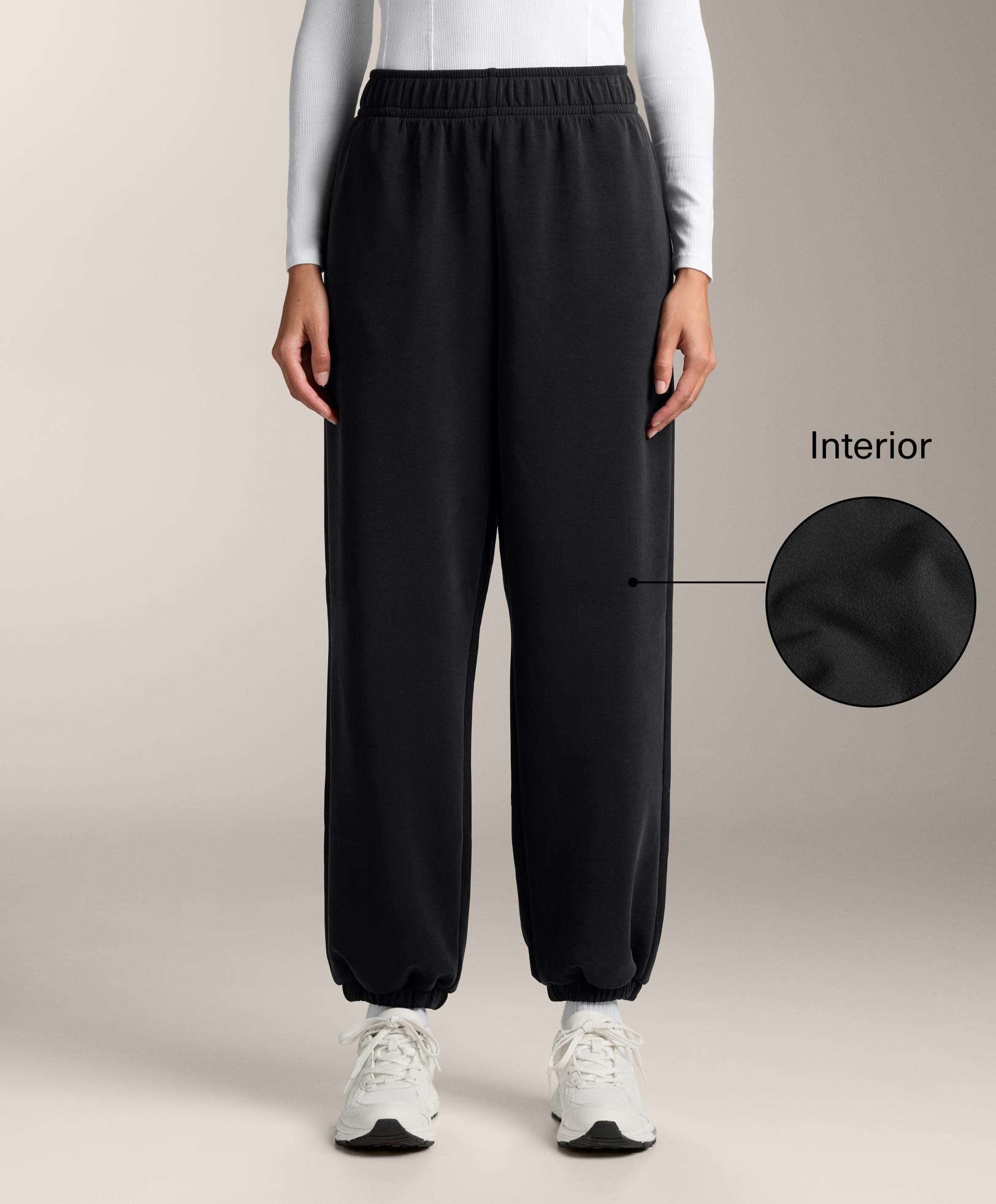Pantalon jogger modal brossé