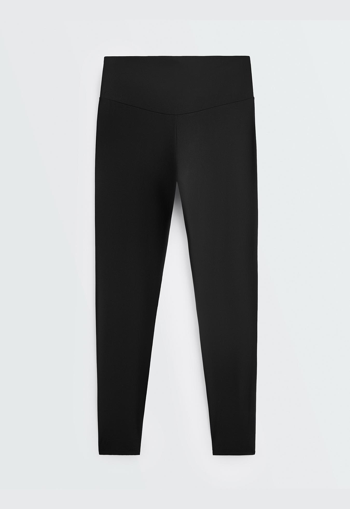 Comfortlux super high-rise ankle-length leggings — BLACK