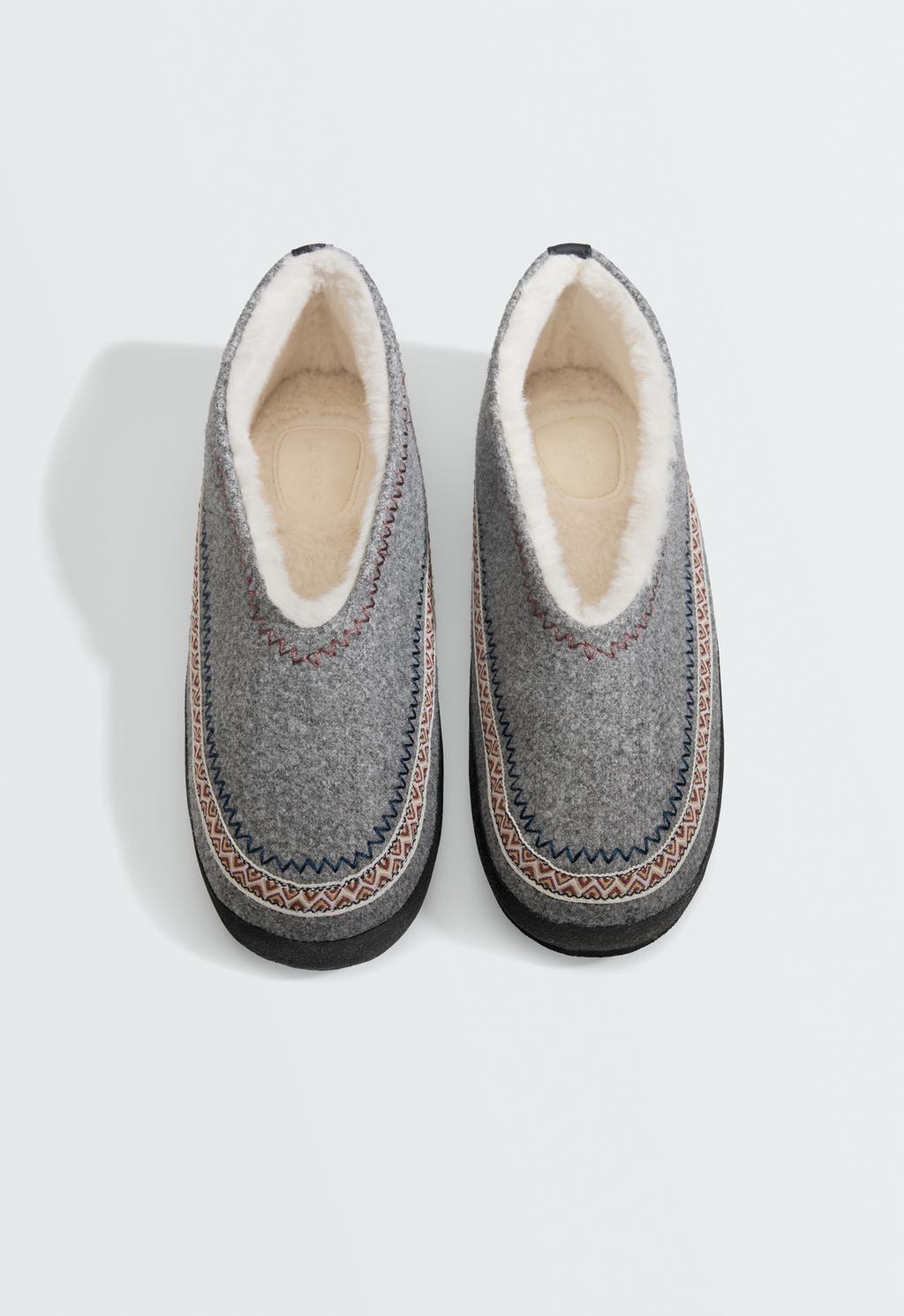 Braided felt shoe | OYSHO United Kingdom