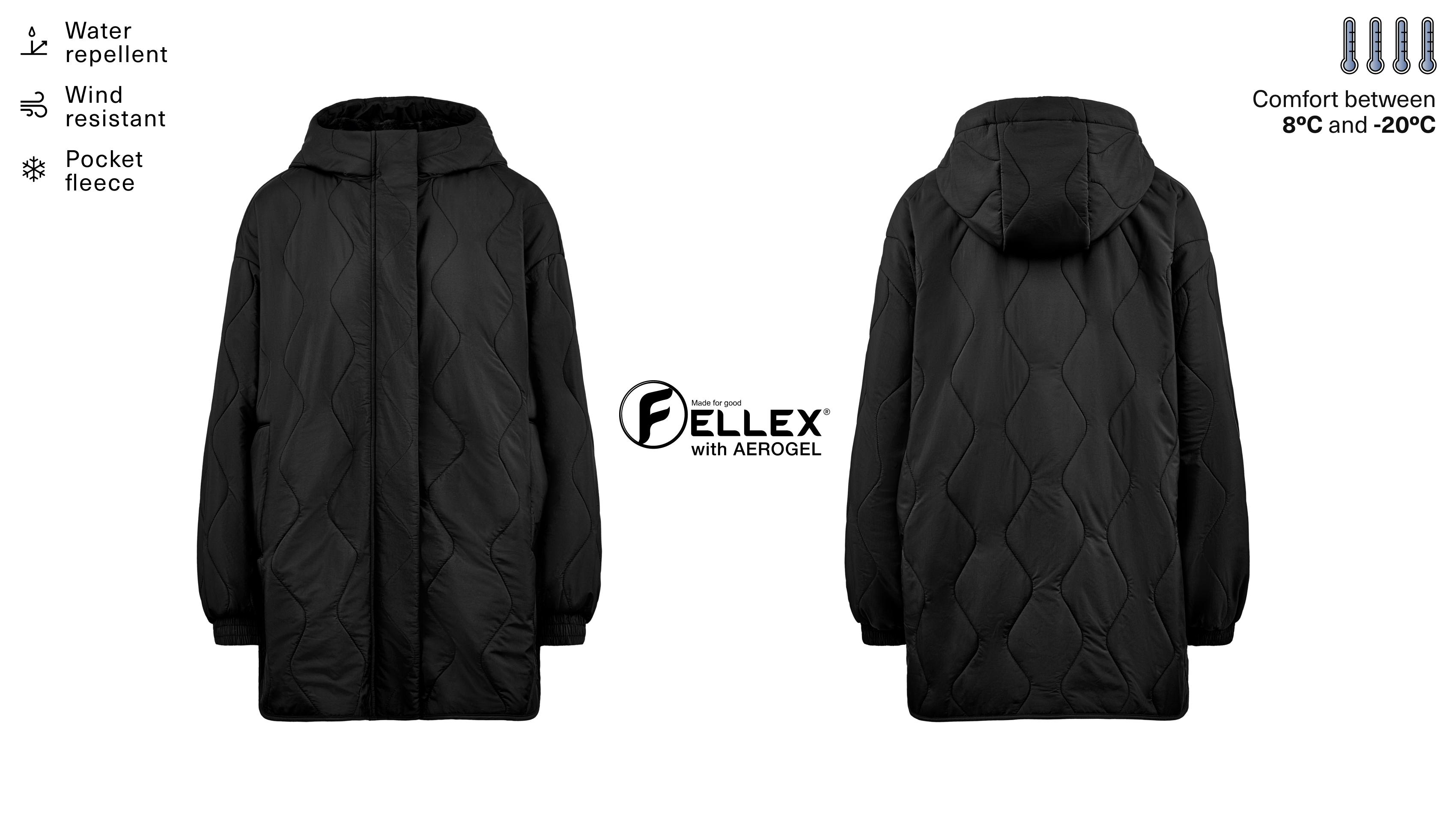 Chaqueta acolchada repelente al agua FELLEX® con AEROGEL