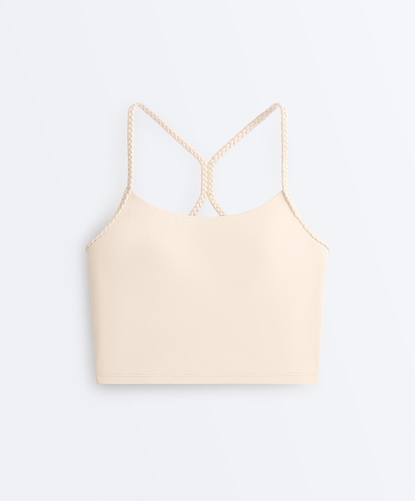 Comfortlux braided tank top — SAND
