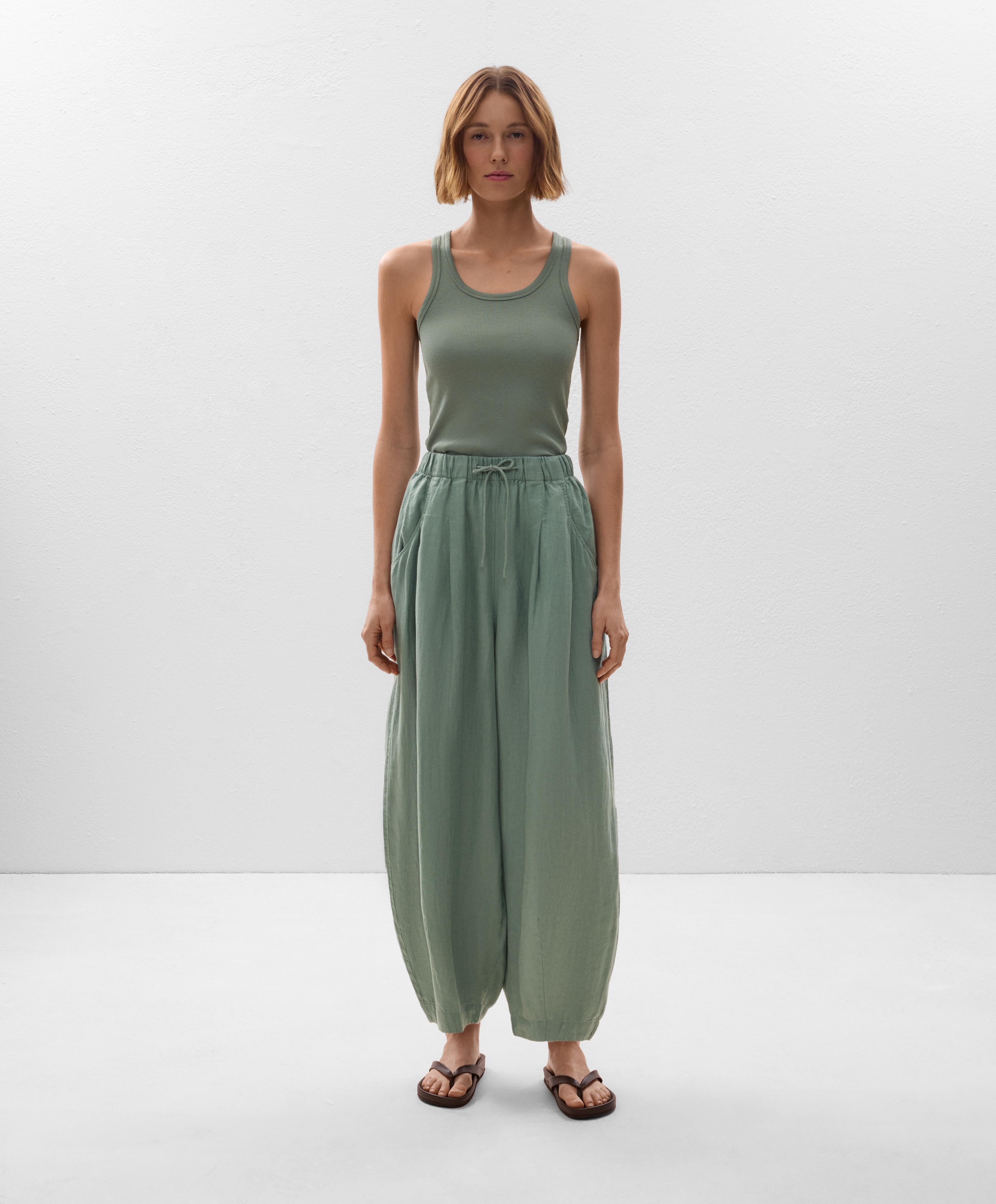 100% Linen balloon leg trousers 100% Linen balloon leg trousers