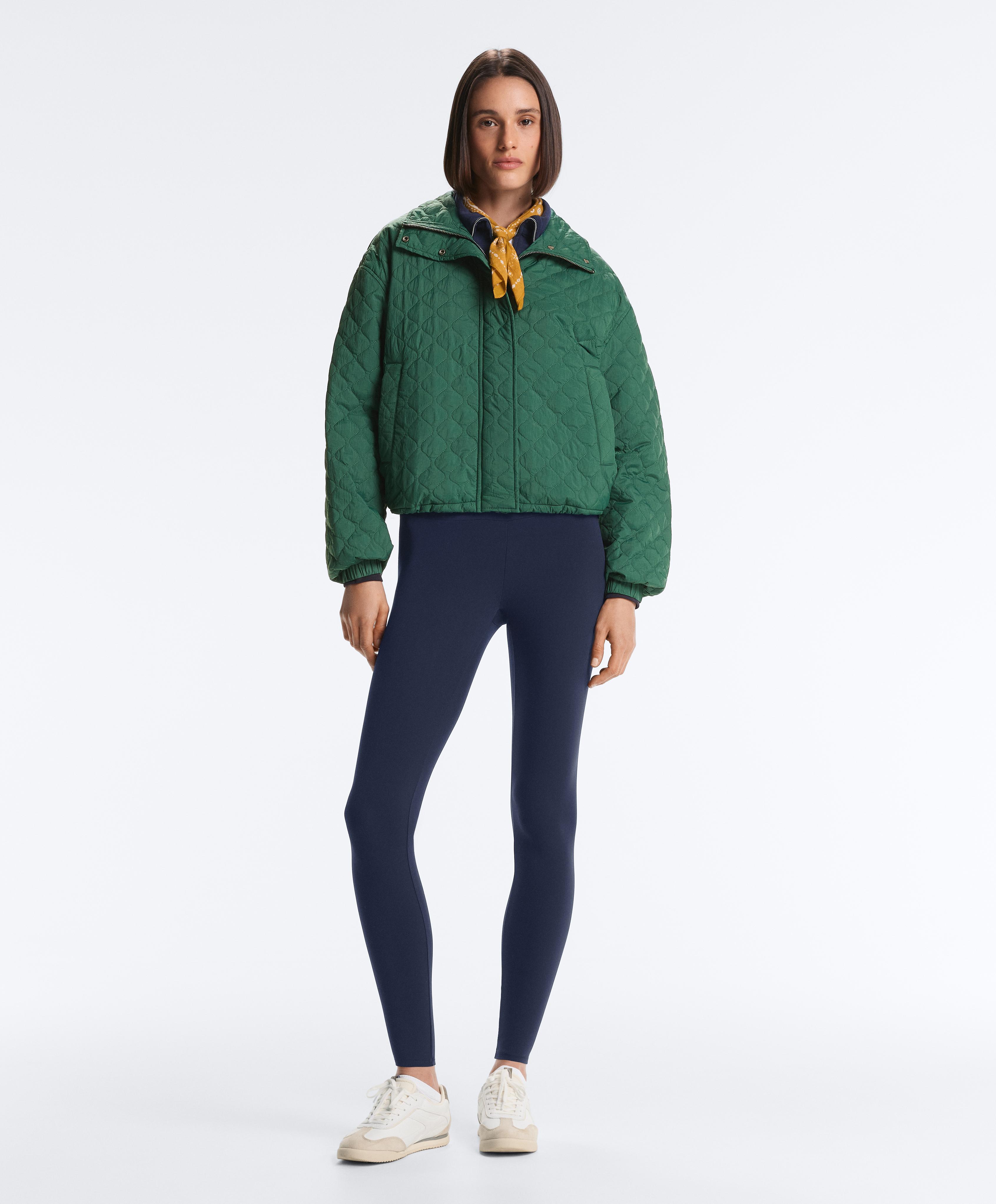 Short FELLEX® AEROGEL padded jacket — DARK EMERALD