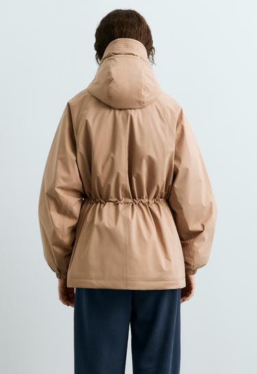 10k Thindown® waterproof flared padded jacket — DARK CAMEL 5
