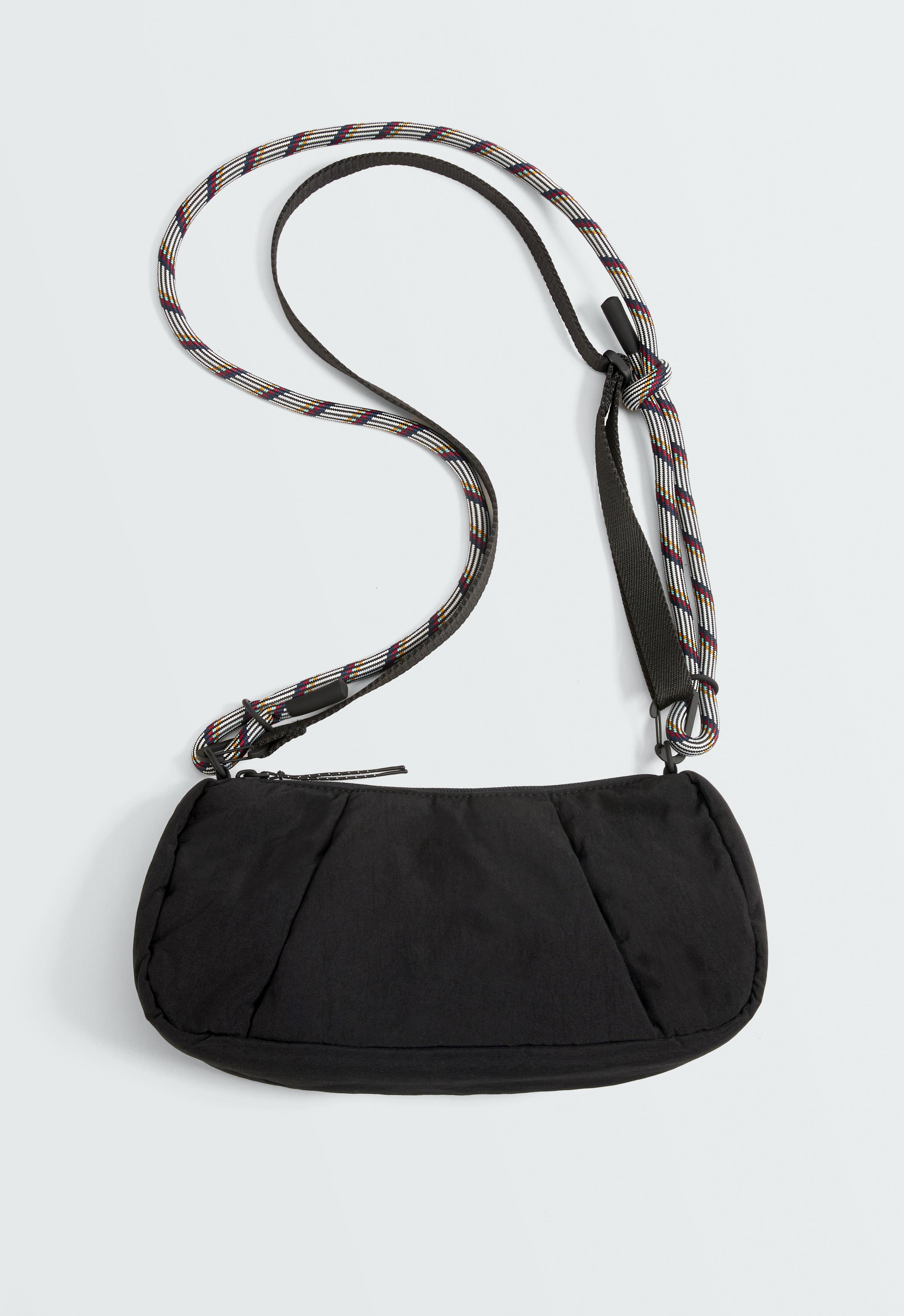 Padded crossbody bag — BLACK