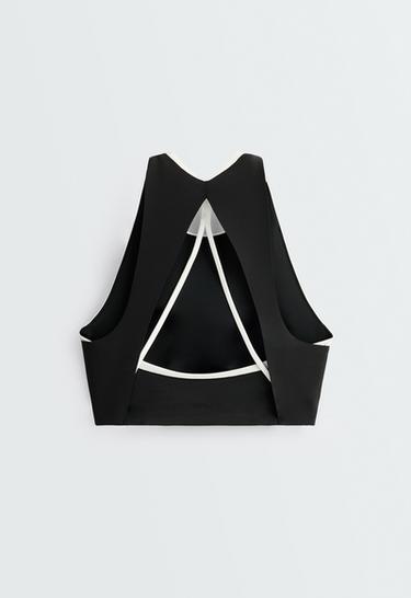 Compressive blocks tank top — BLACK 7