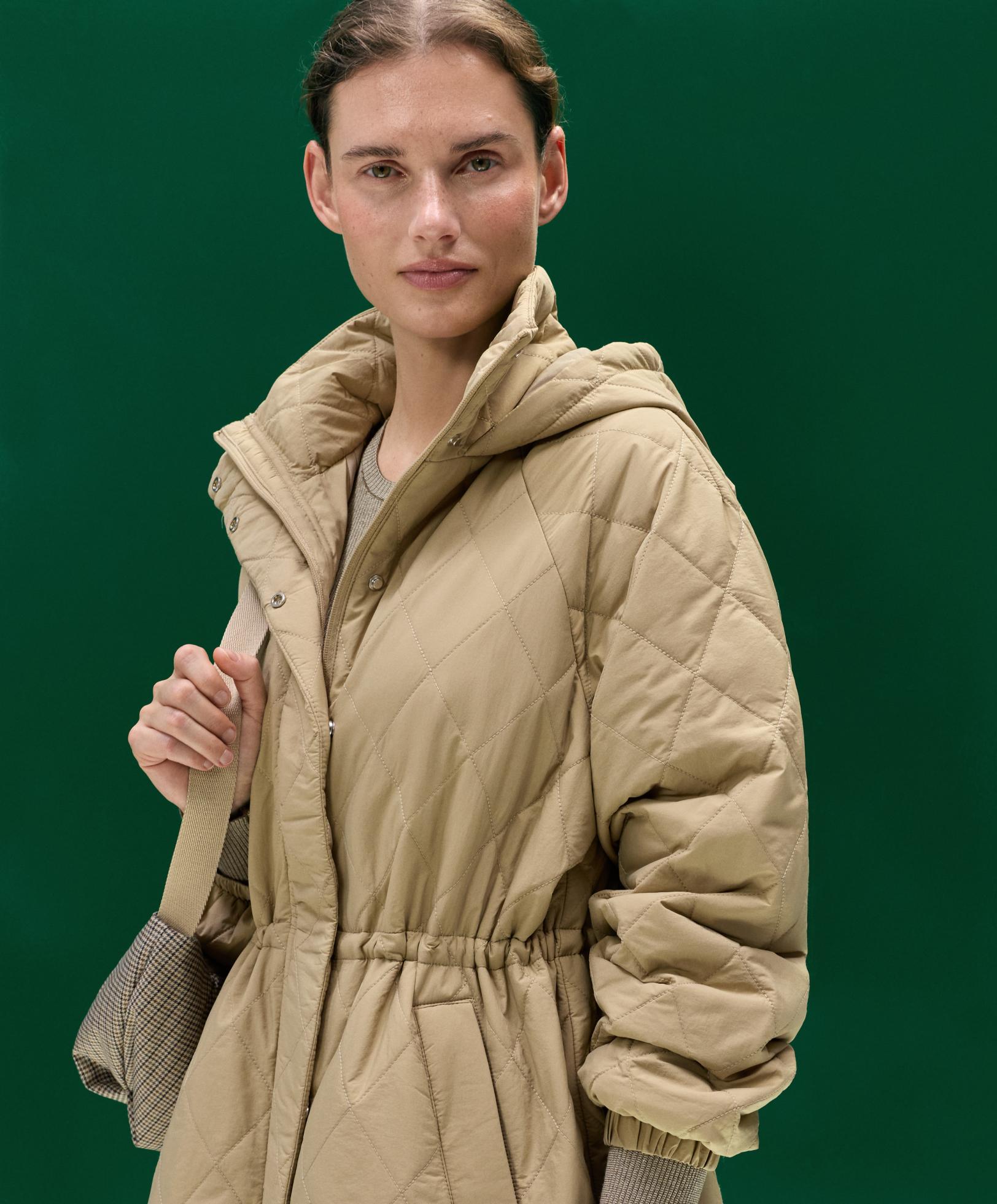 FELLEX® AEROGEL padded jacket — GREEN BEIGE