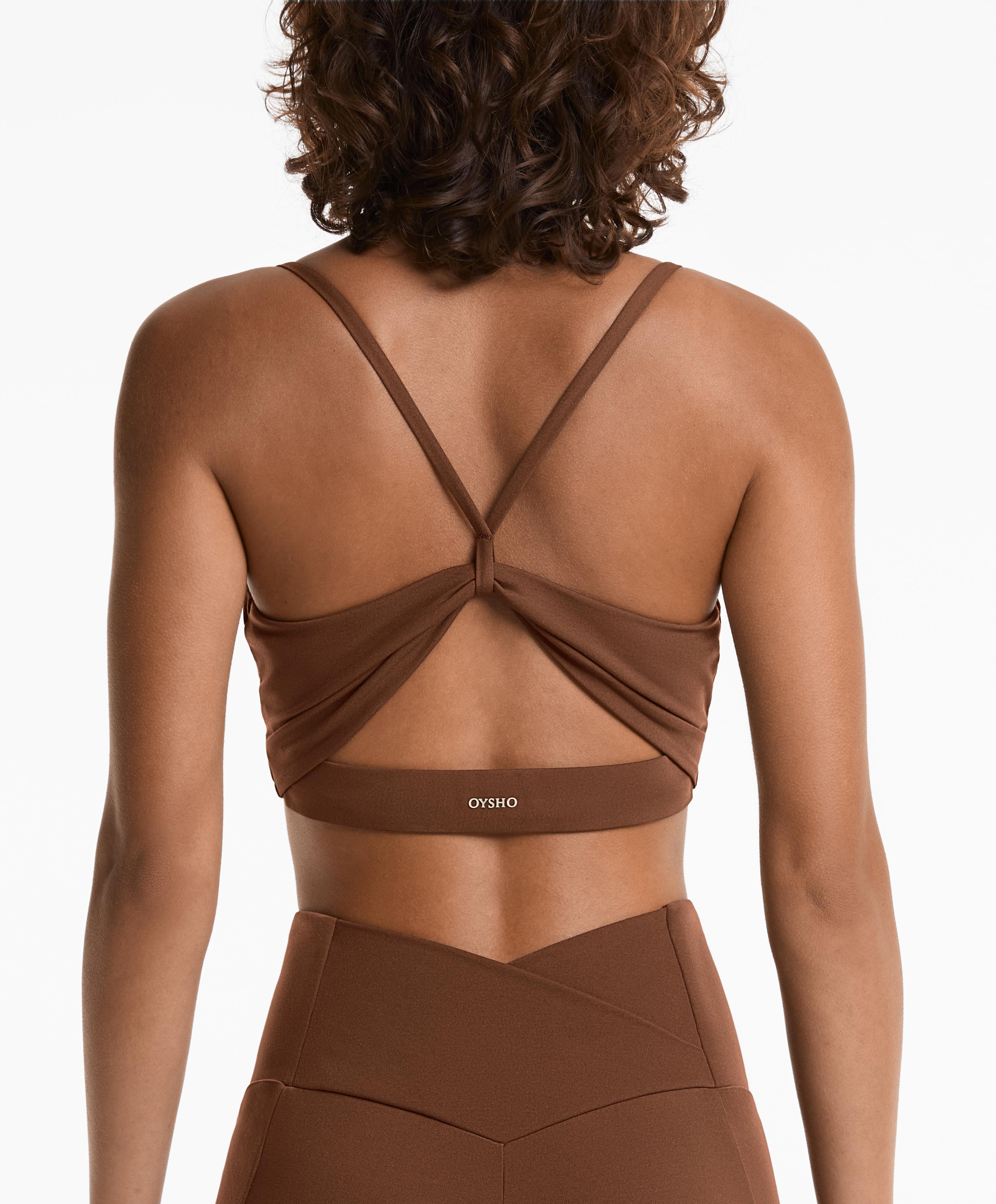 Medium-support Comfortlux crossover sports bra with cups Medium-support Comfortlux crossover sports bra with cups
