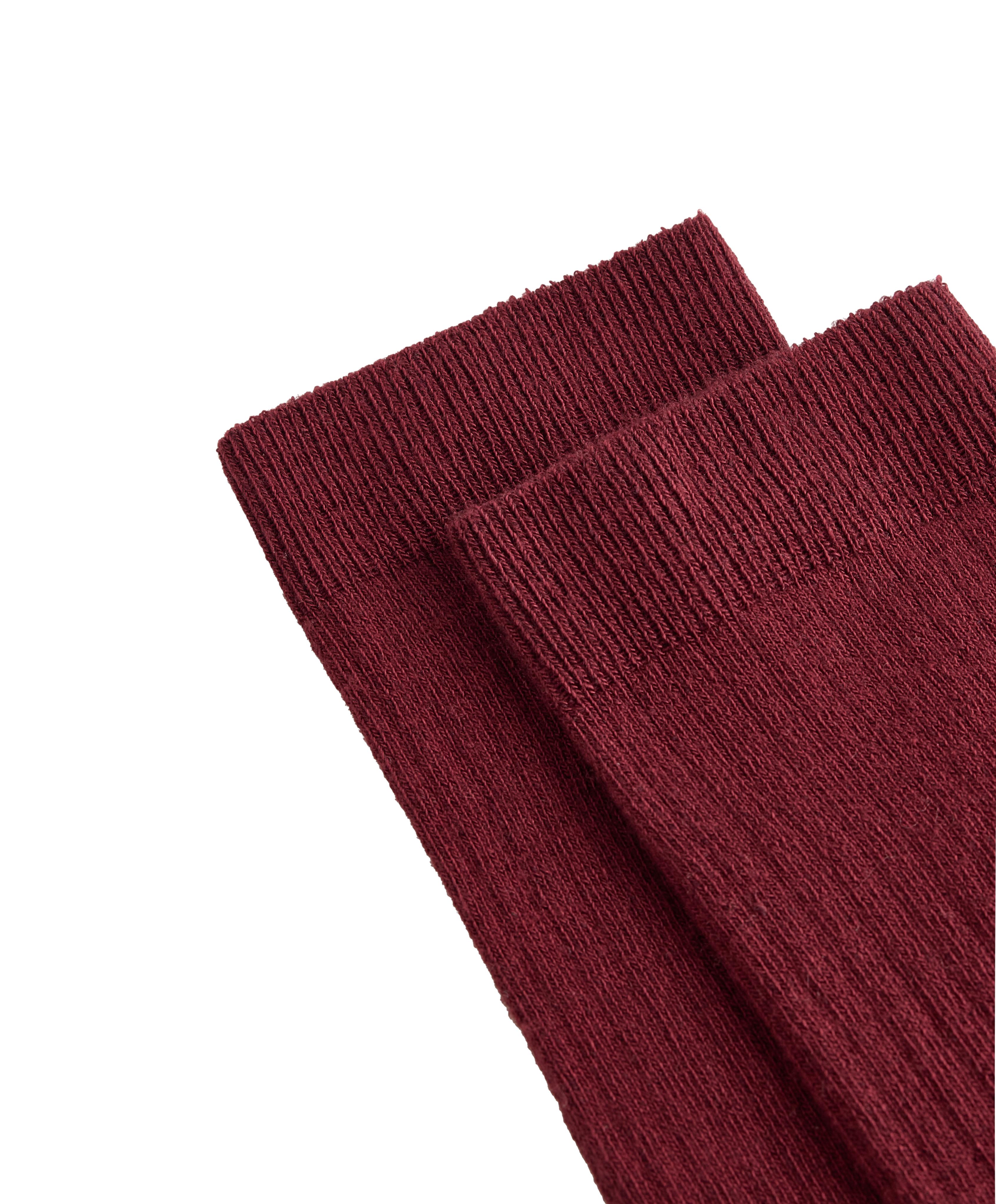 Modal blend classic socks with 13% cashmere — MAROON