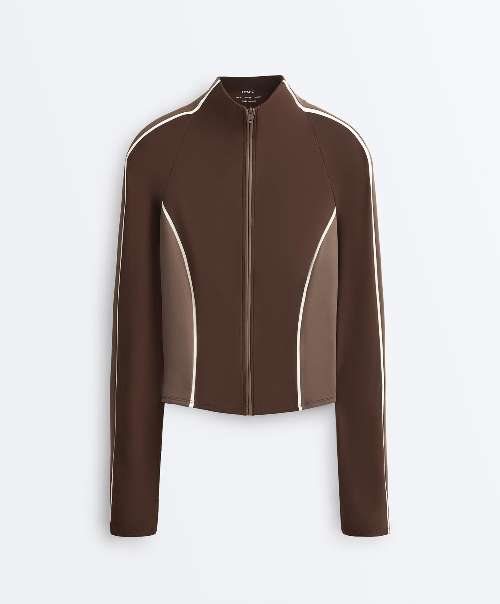 Light warm technical jacket — BROWN