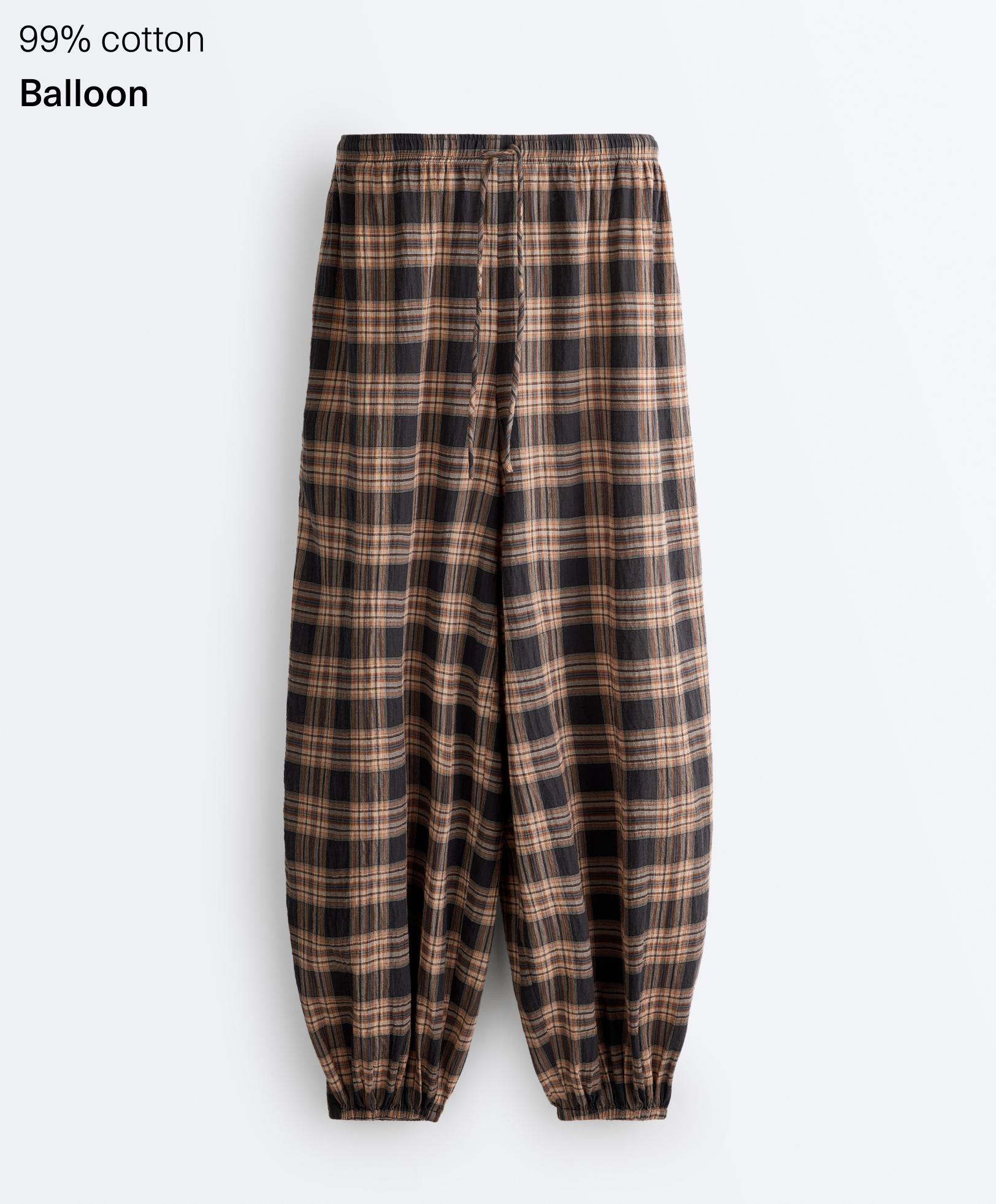 Cotton blend Balloon trousers Cotton blend Balloon trousers