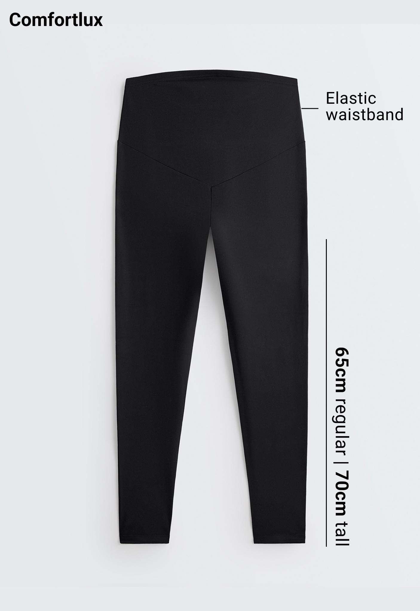 Comfortlux maternity leggings — BLACK