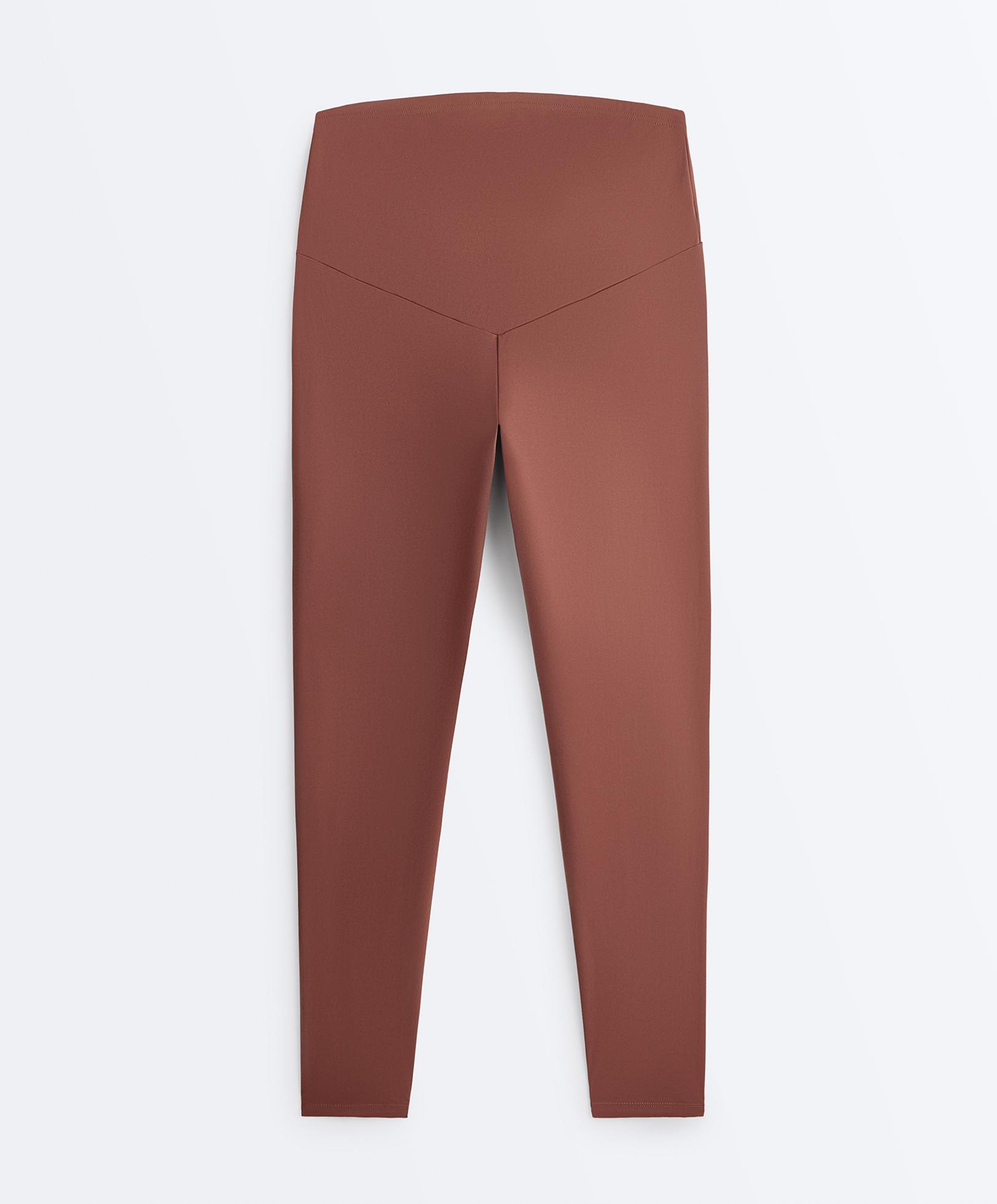 Comfortlux maternity leggings — MAHOGANY