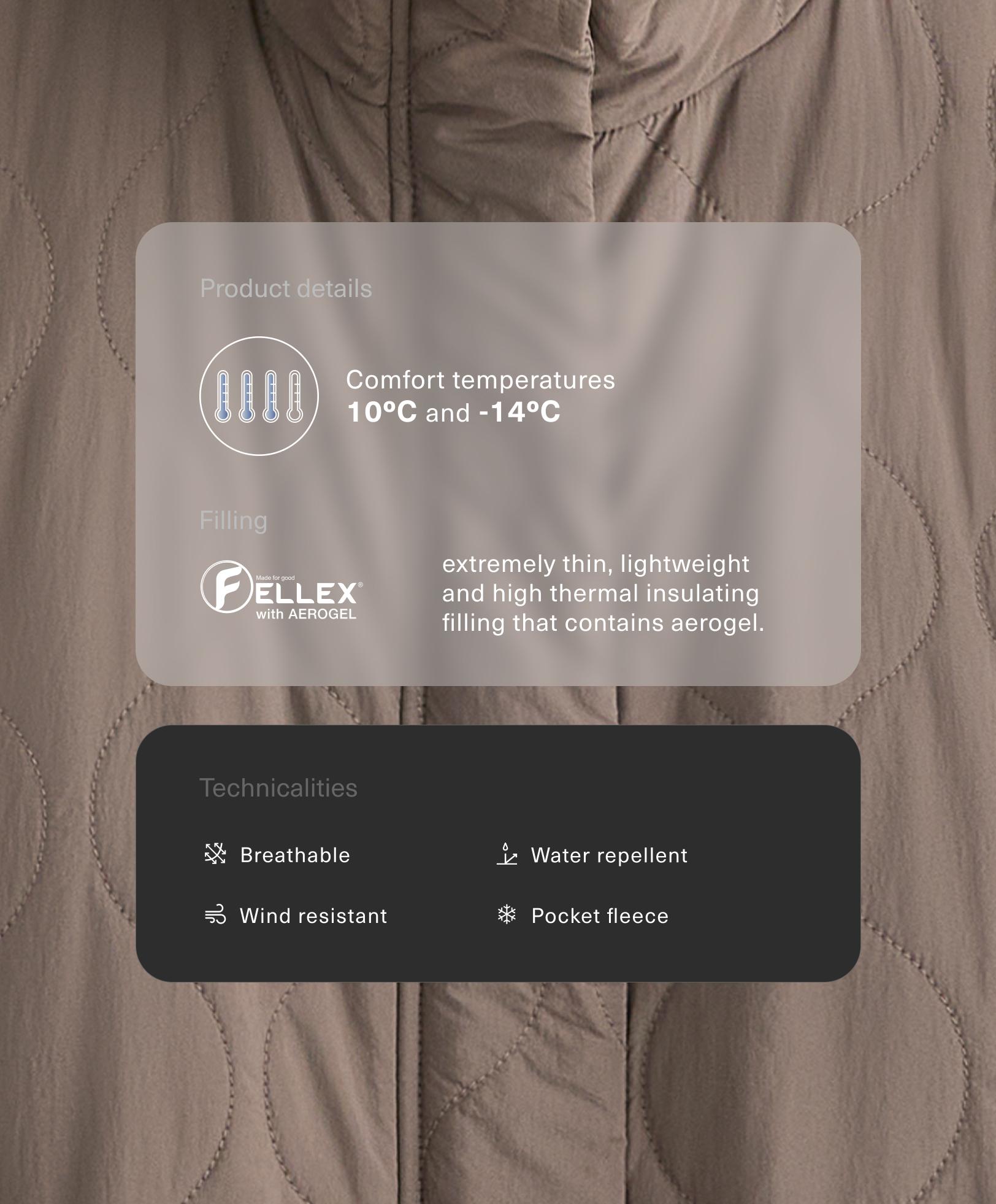 Water-repellent FELLEX® AEROGEL padded jacket Water-repellent FELLEX® AEROGEL padded jacket