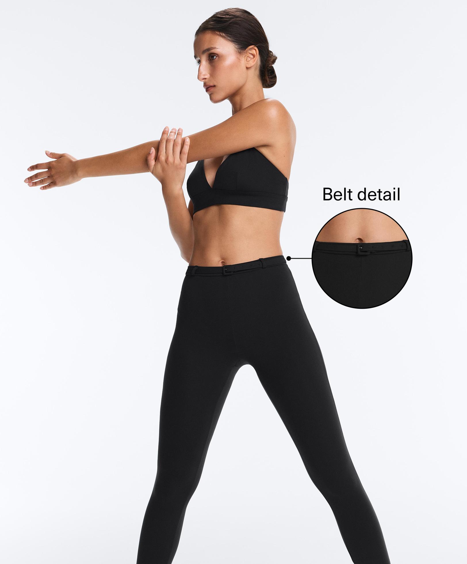 Leggings tobillero high rise Comfortlux 65 cm cinturón